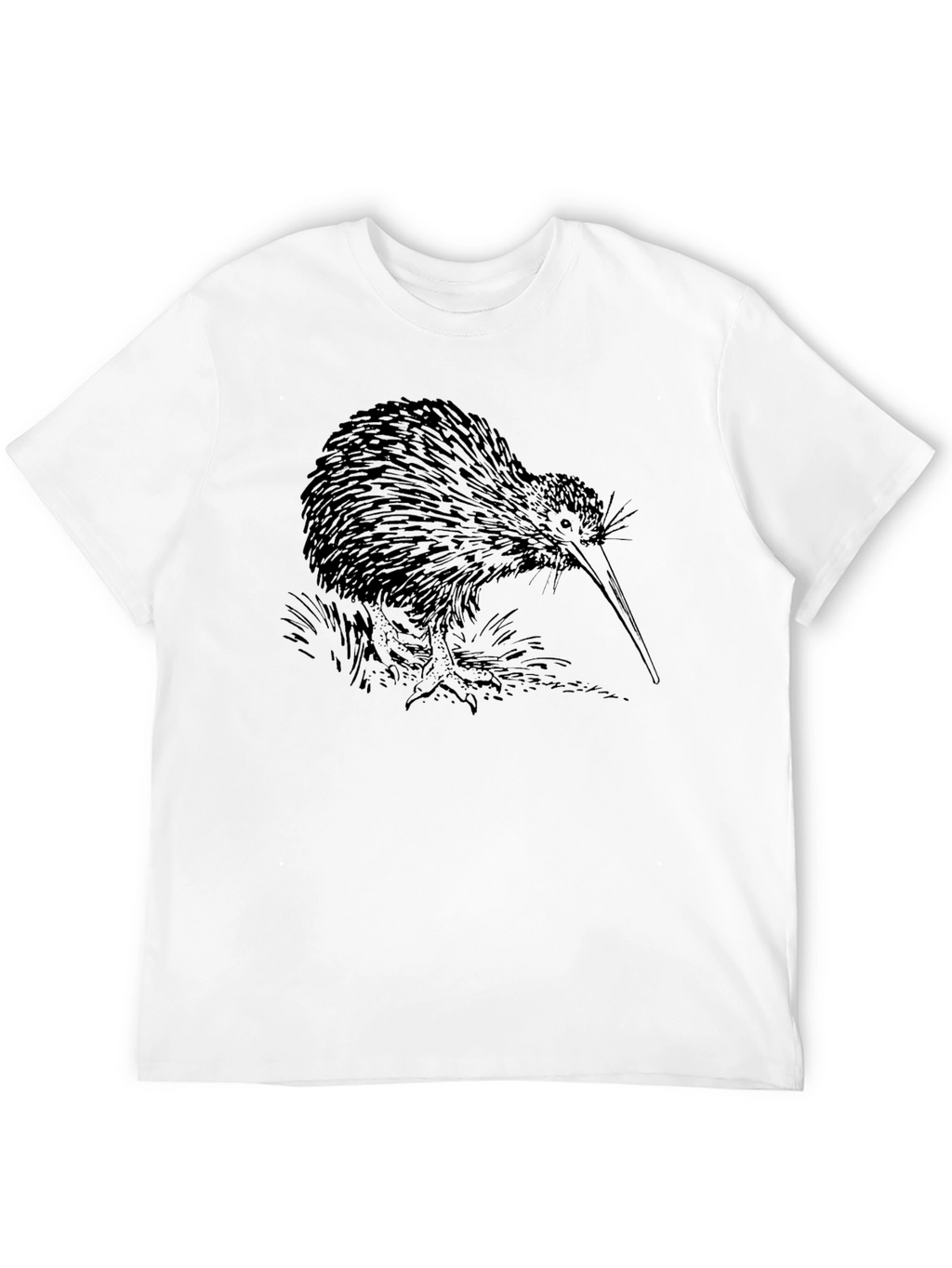 Kiwi Bird Graphic T-Shirt - Black