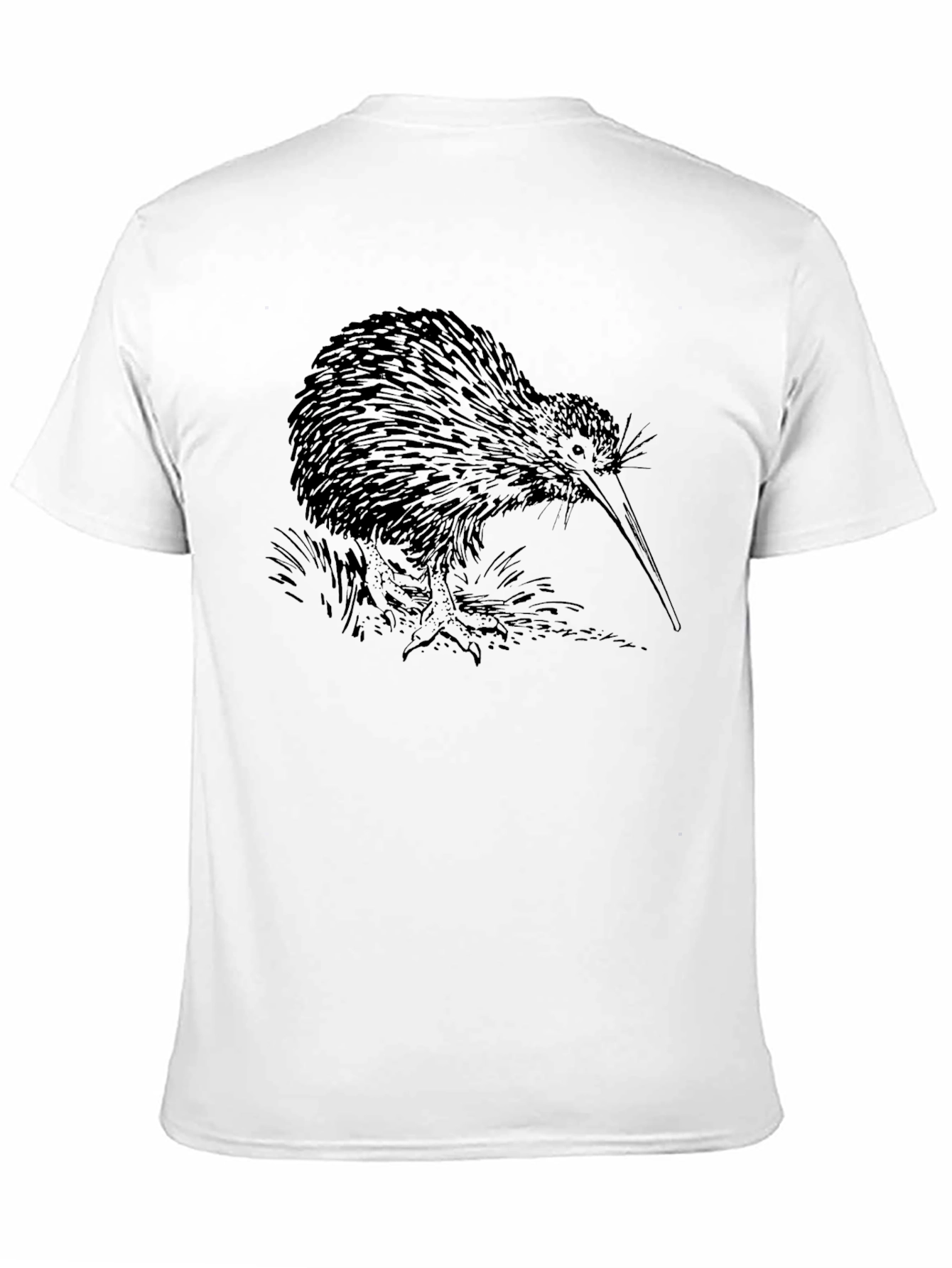 Kiwi Bird Graphic T-Shirt - Black