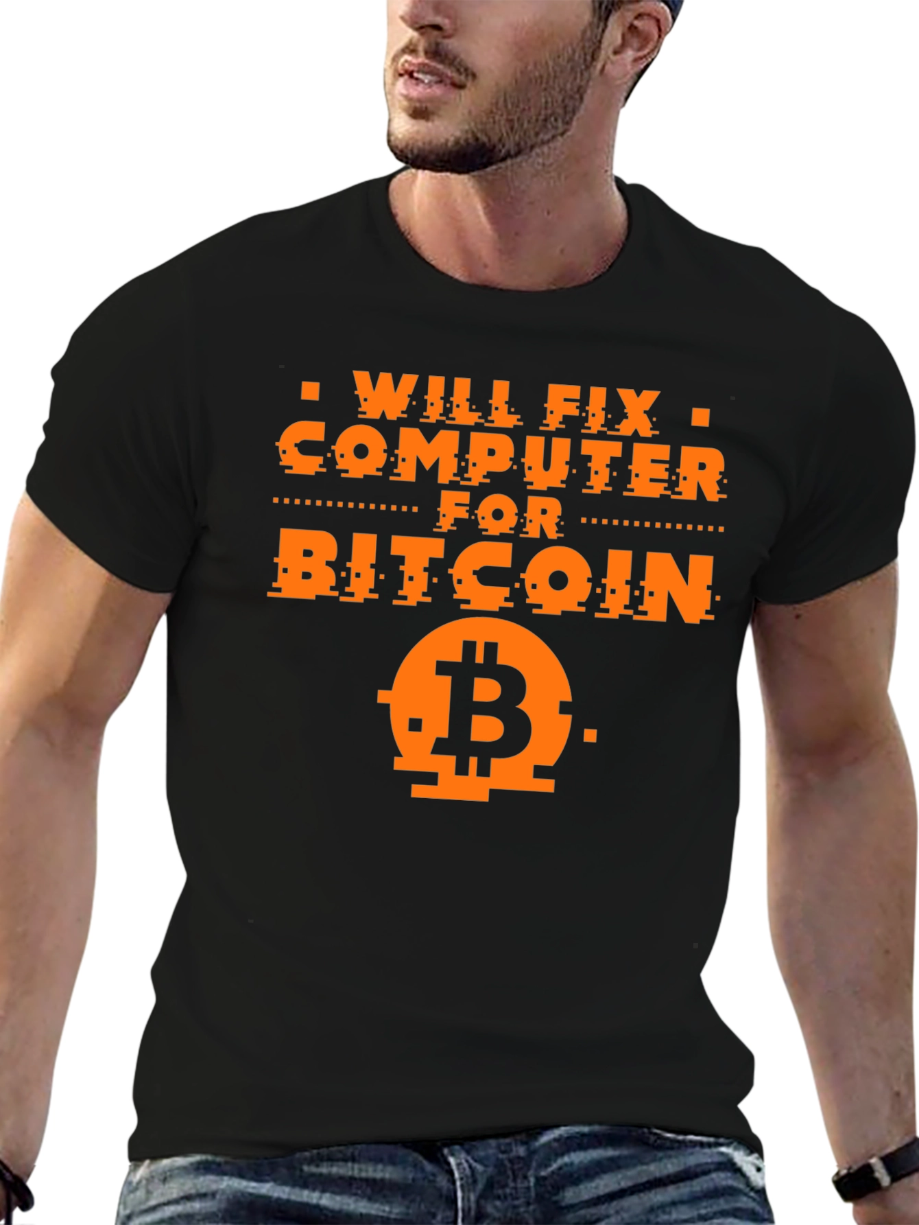 Will Fix Computer for Bitcoin Graphic Tee