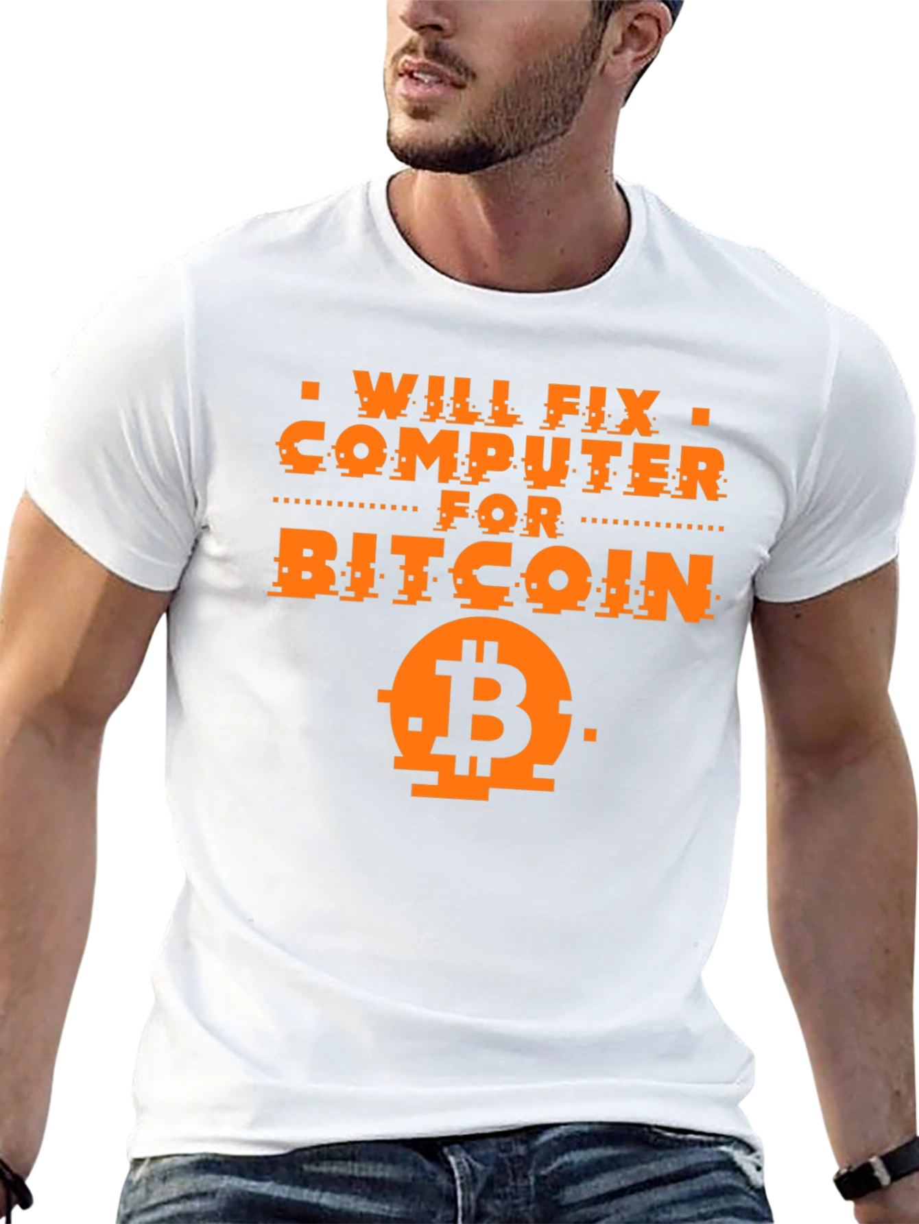 Will Fix Computer for Bitcoin Graphic Tee