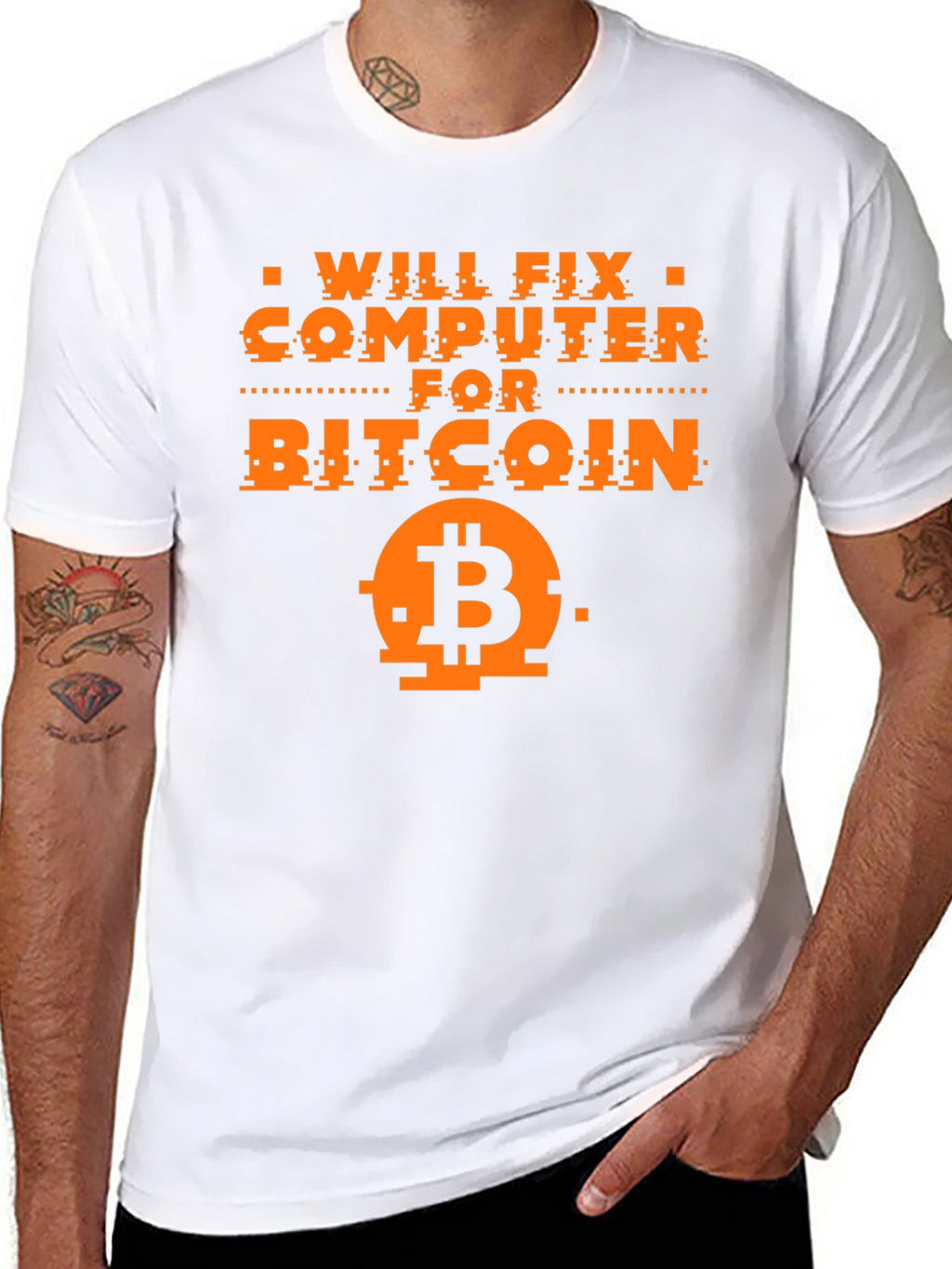 Will Fix Computer for Bitcoin Graphic Tee