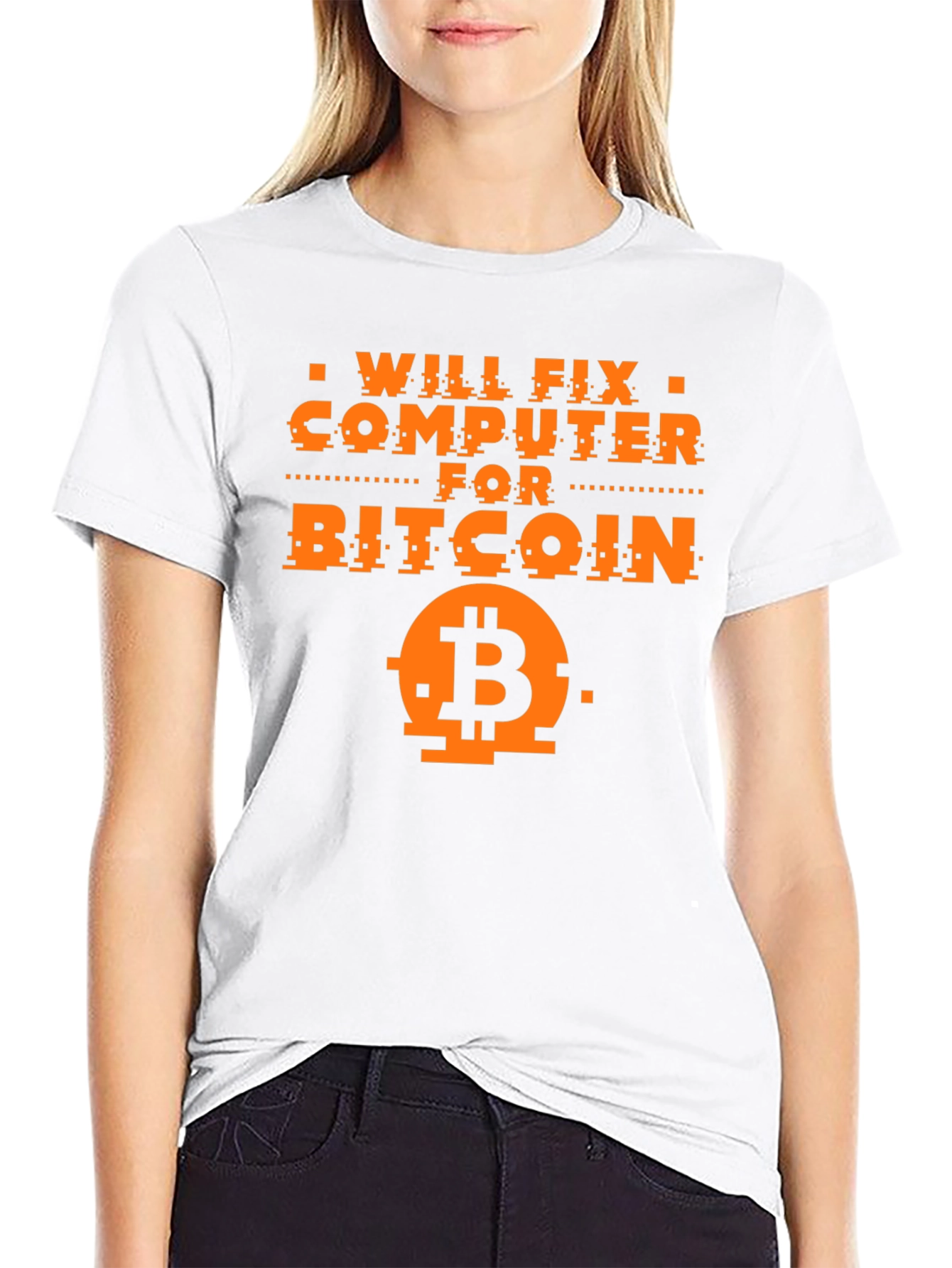 Will Fix Computer for Bitcoin Graphic Tee