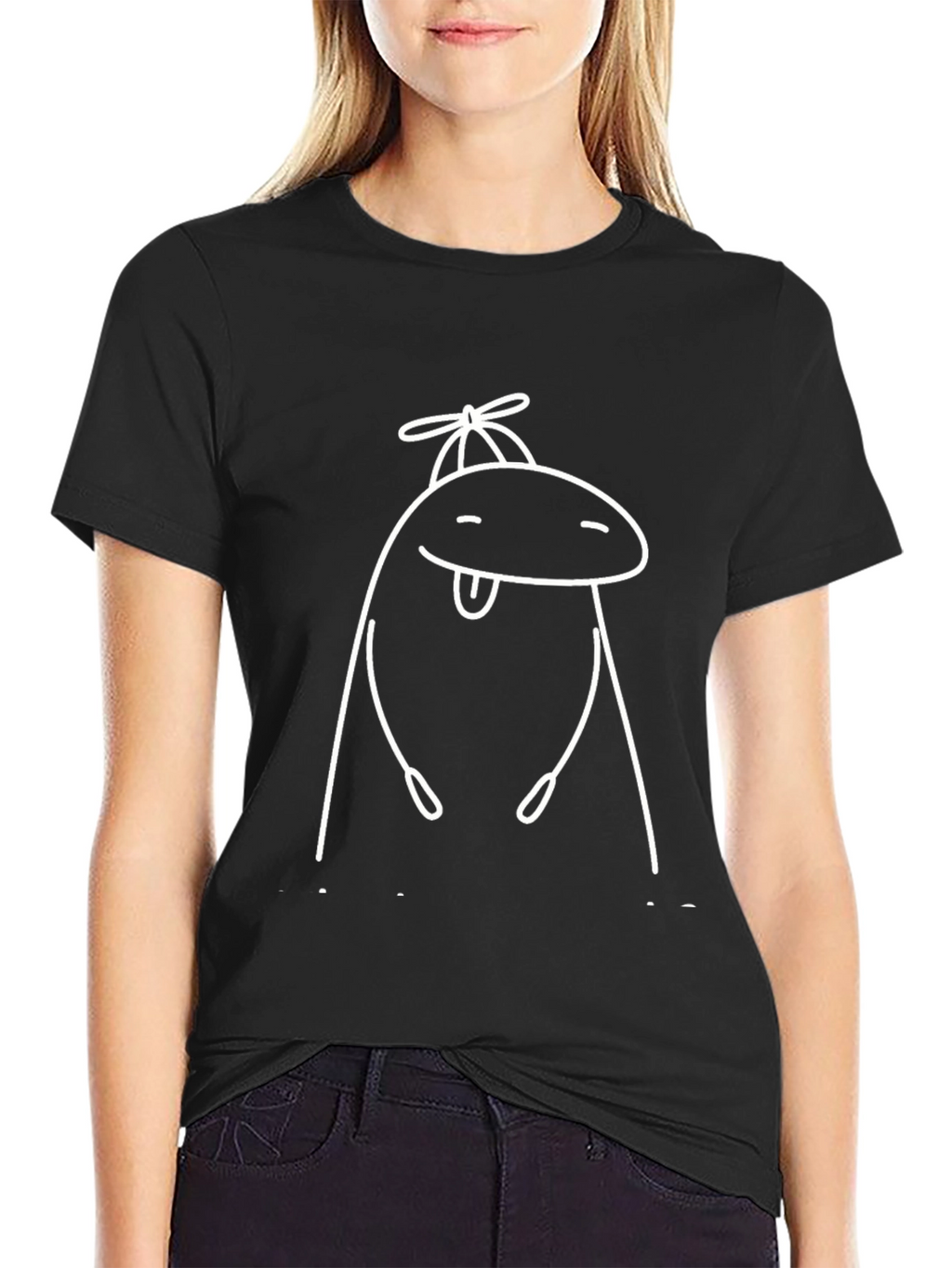 Funny Cartoon Character Graphic T-Shirt