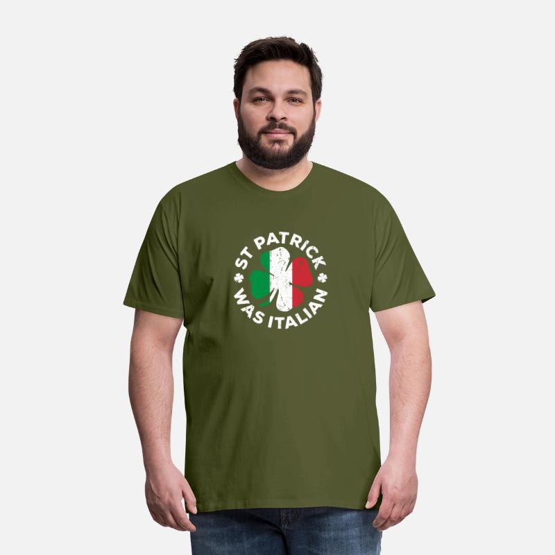 St Patrick Was Italian Shamrock Italy Flag