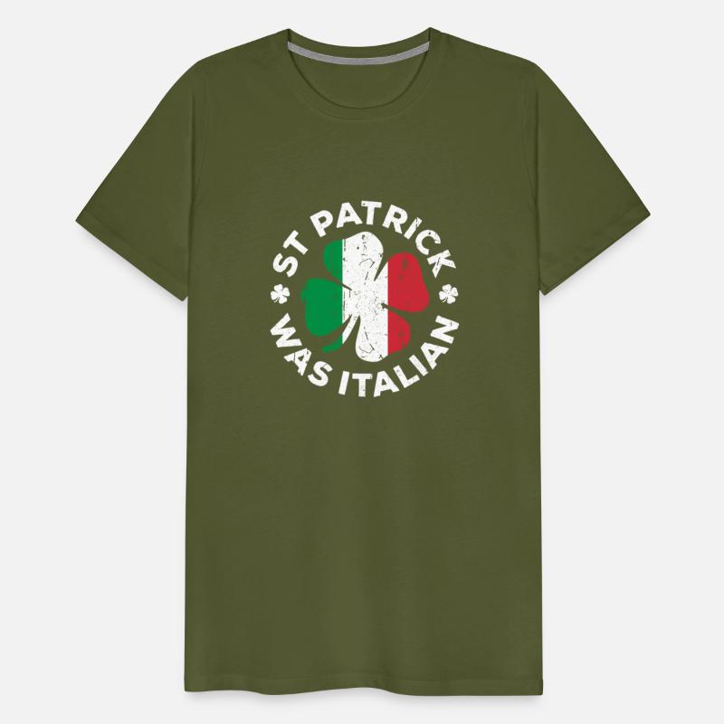 St Patrick Was Italian Shamrock Italy Flag