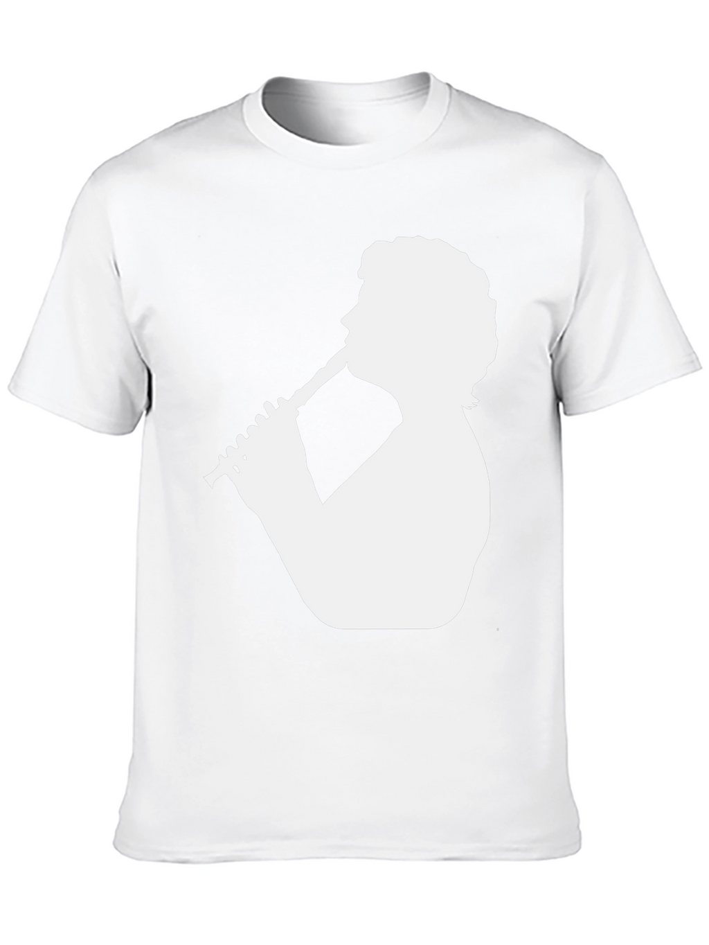 Clarinet Player Graphic Tee - Black Cotton T-Shirt