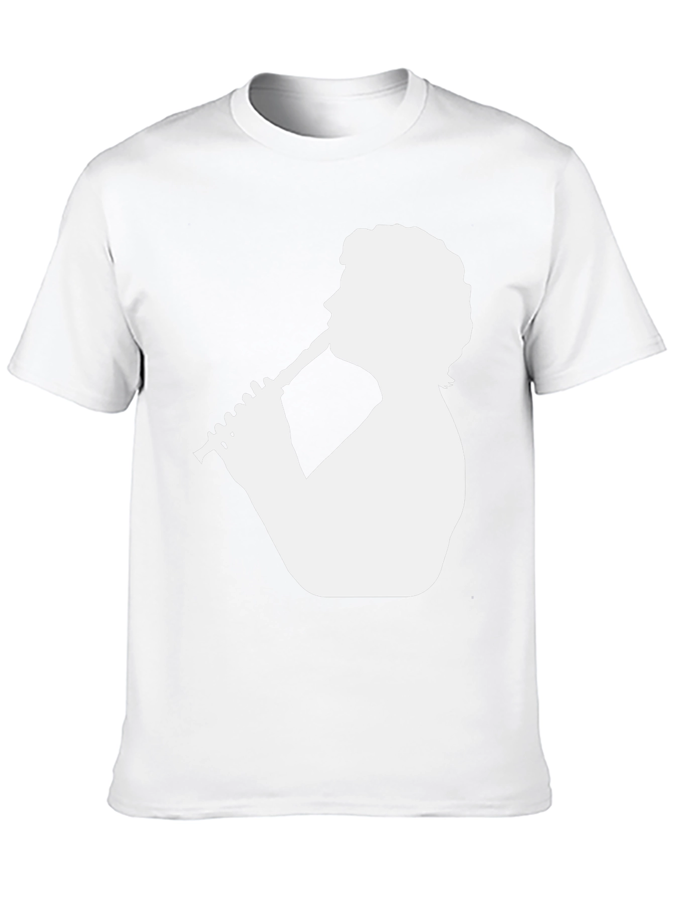 Clarinet Player Graphic Tee - Black Cotton T-Shirt