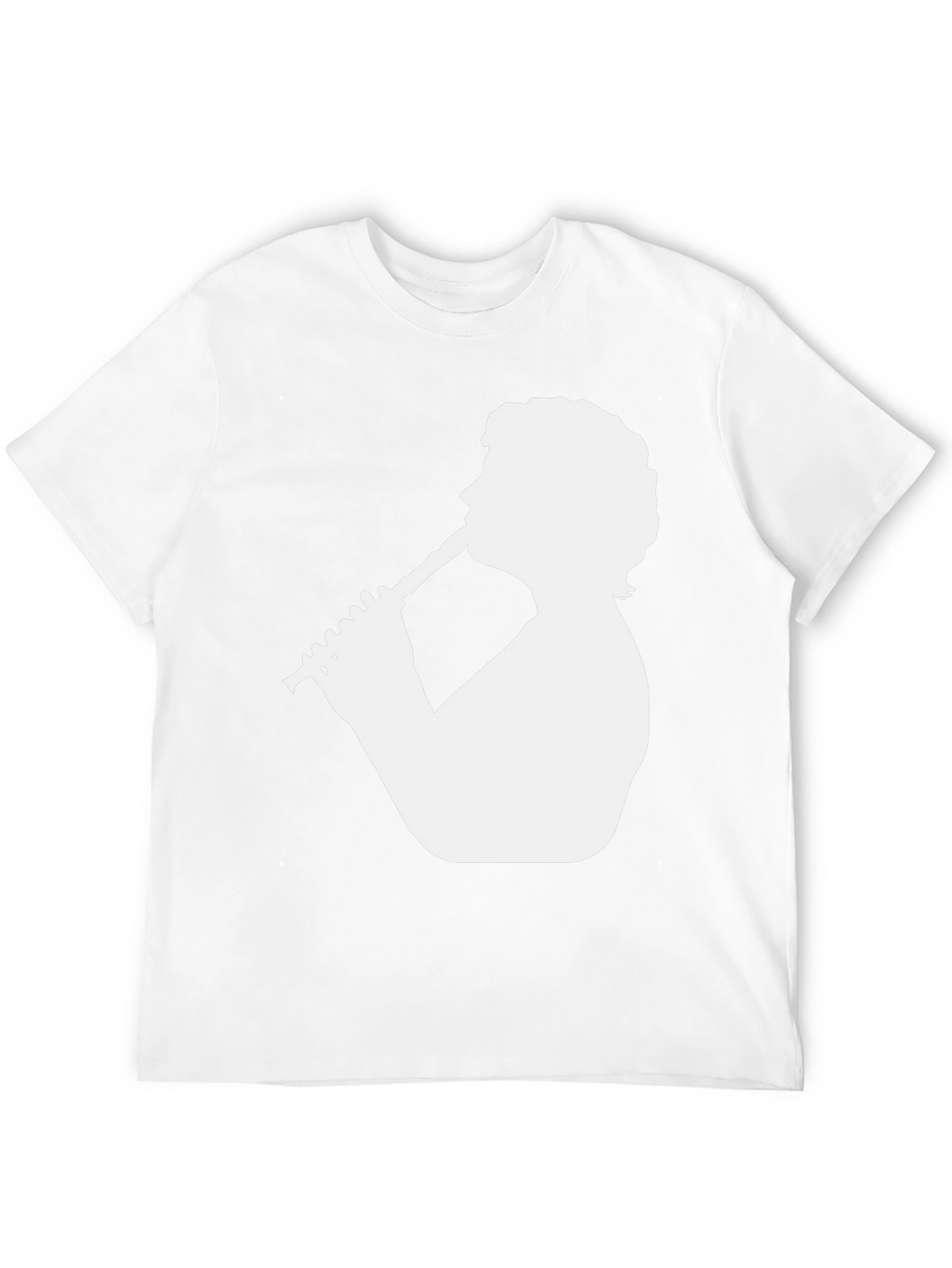Clarinet Player Graphic Tee - Black Cotton T-Shirt