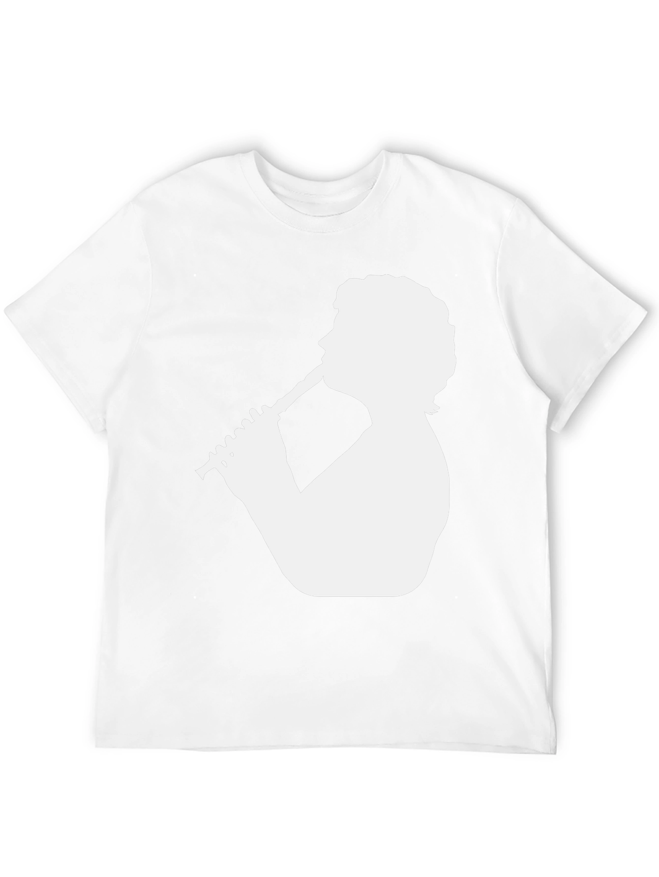 Clarinet Player Graphic Tee - Black Cotton T-Shirt