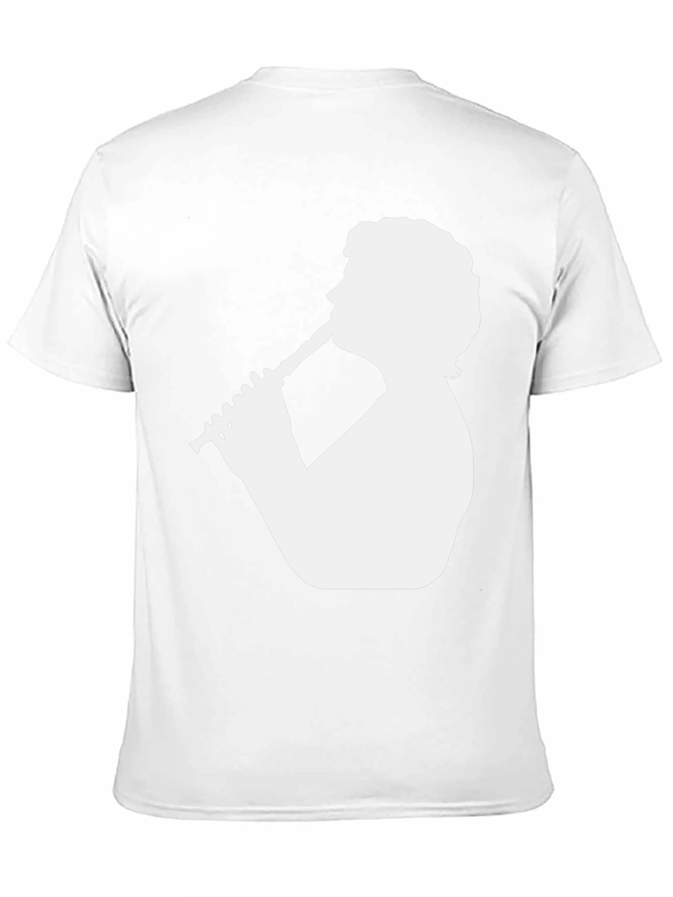 Clarinet Player Graphic Tee - Black Cotton T-Shirt
