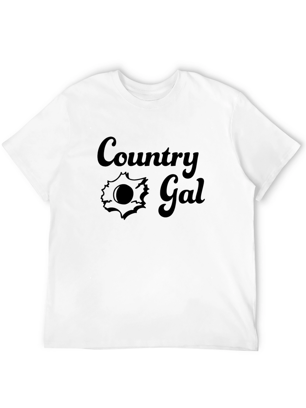 Country Gal Black Graphic T-Shirt