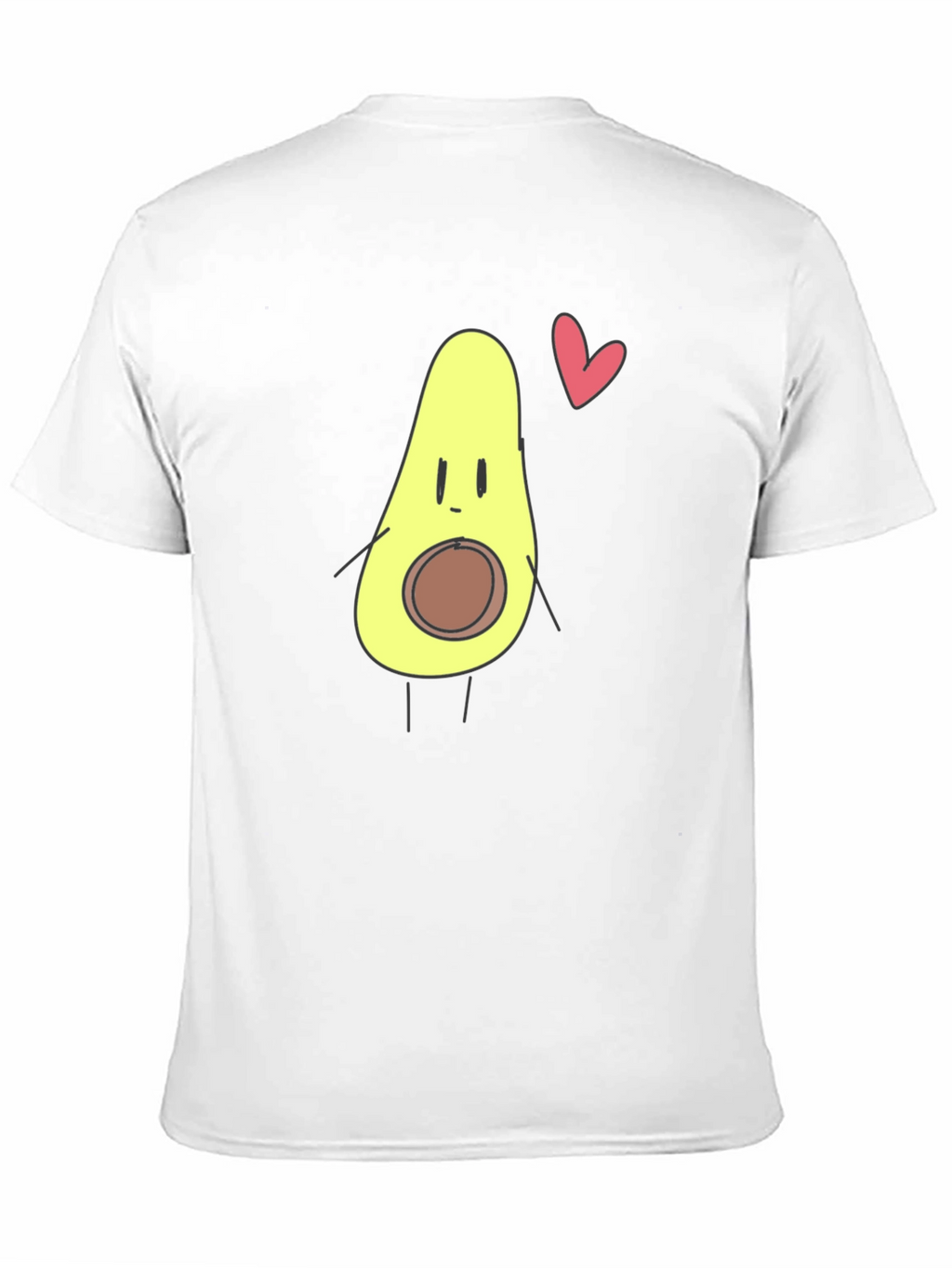 Avocado Heart Graphic Tee - Cute & Casual