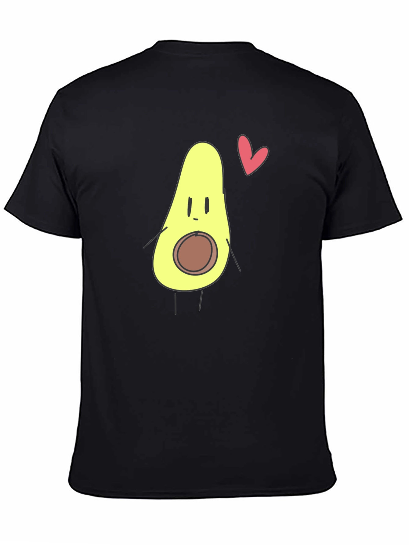 Avocado Heart Graphic Tee - Cute & Casual