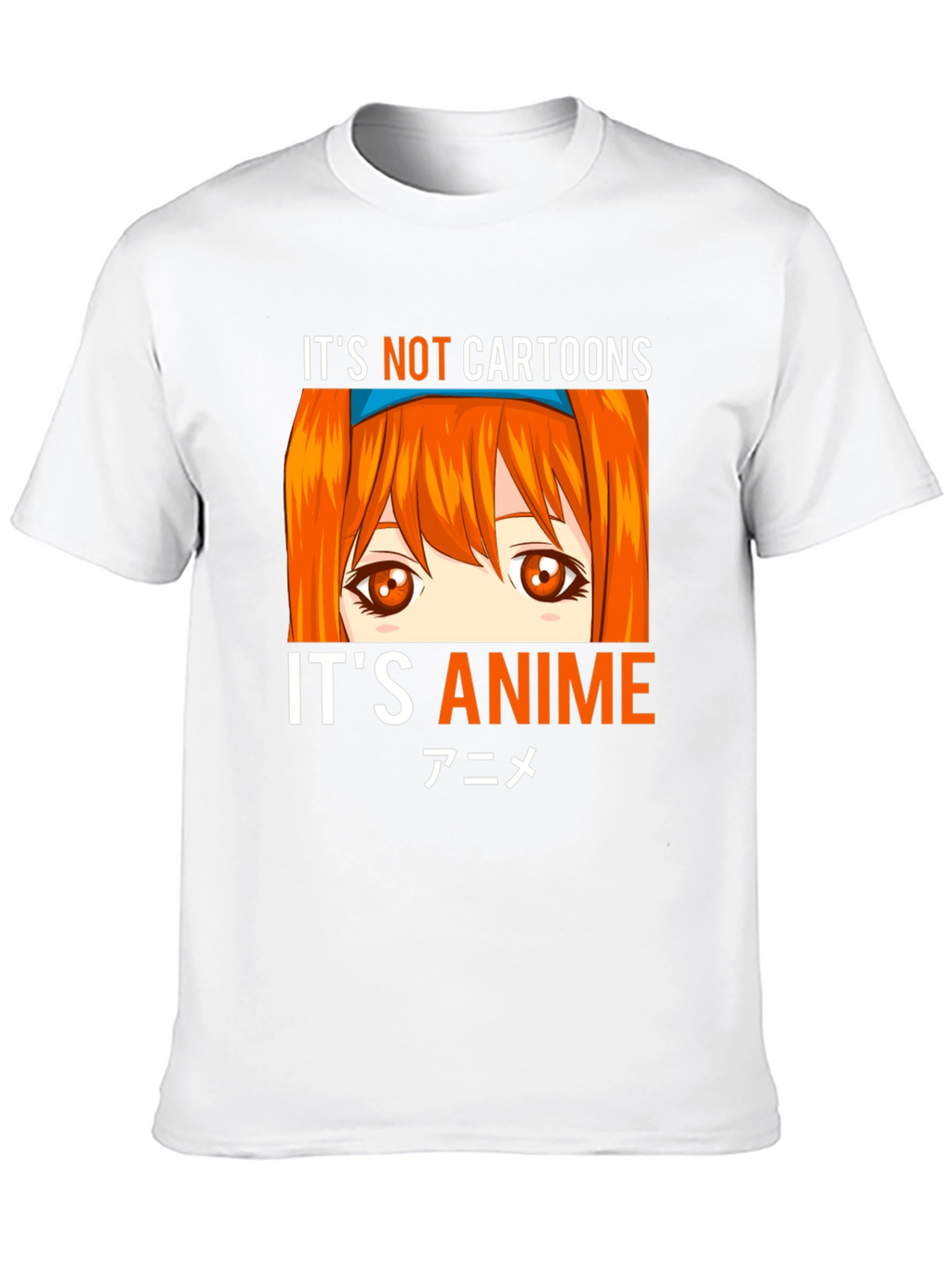 Its Not Cartoons Its Anime Black T-Shirt