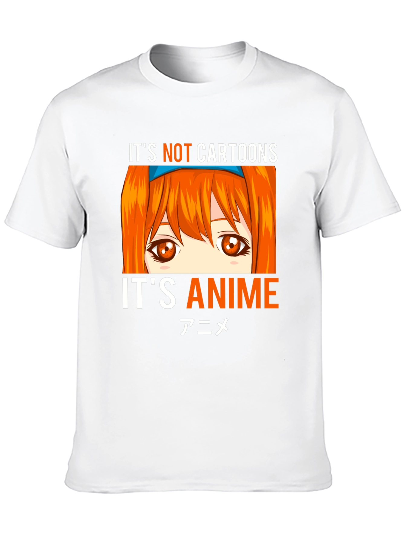 Its Not Cartoons Its Anime Black T-Shirt
