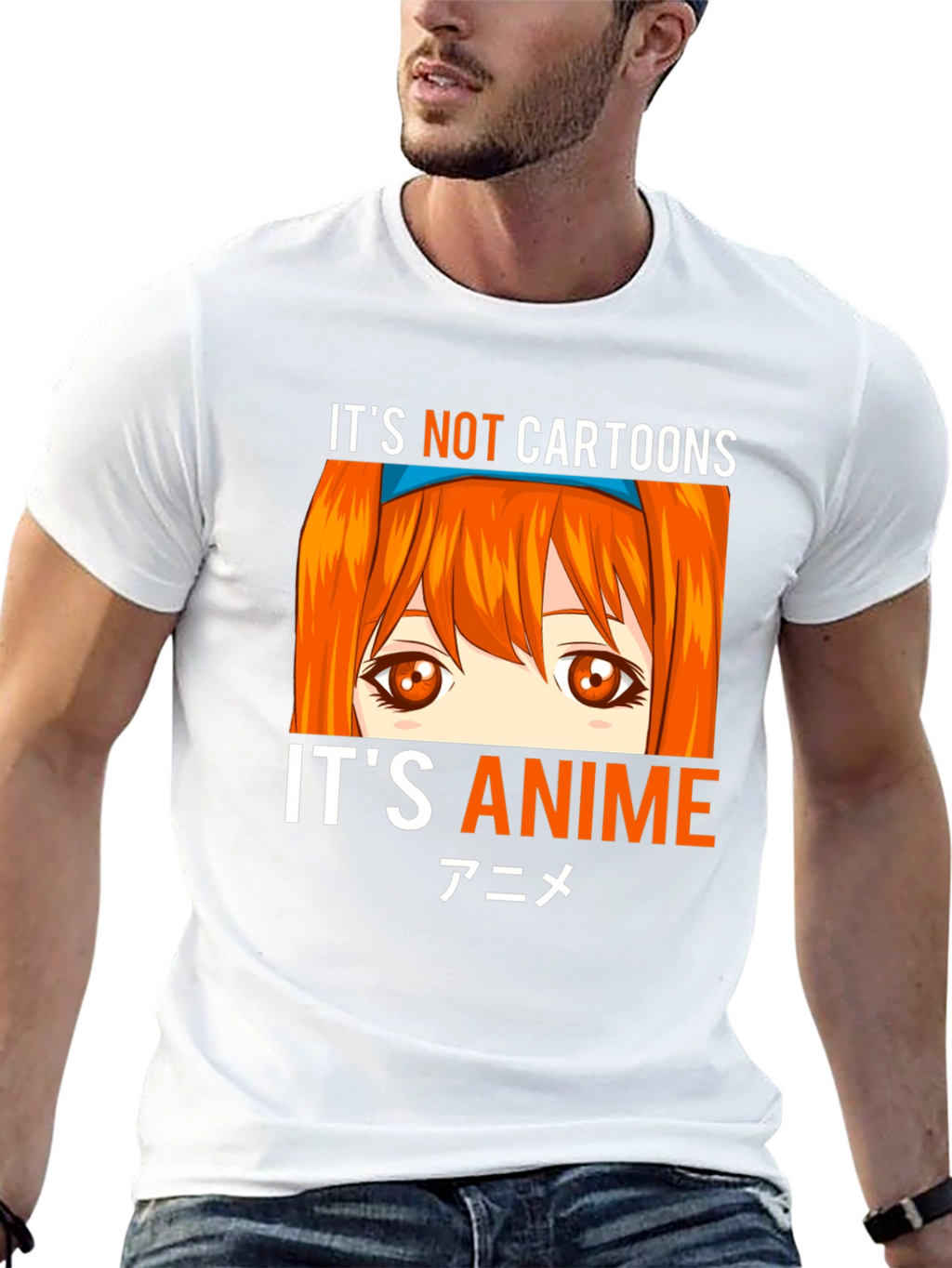 Its Not Cartoons Its Anime Black T-Shirt