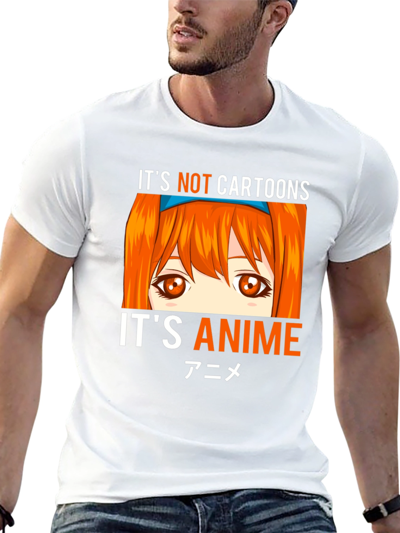Its Not Cartoons Its Anime Black T-Shirt
