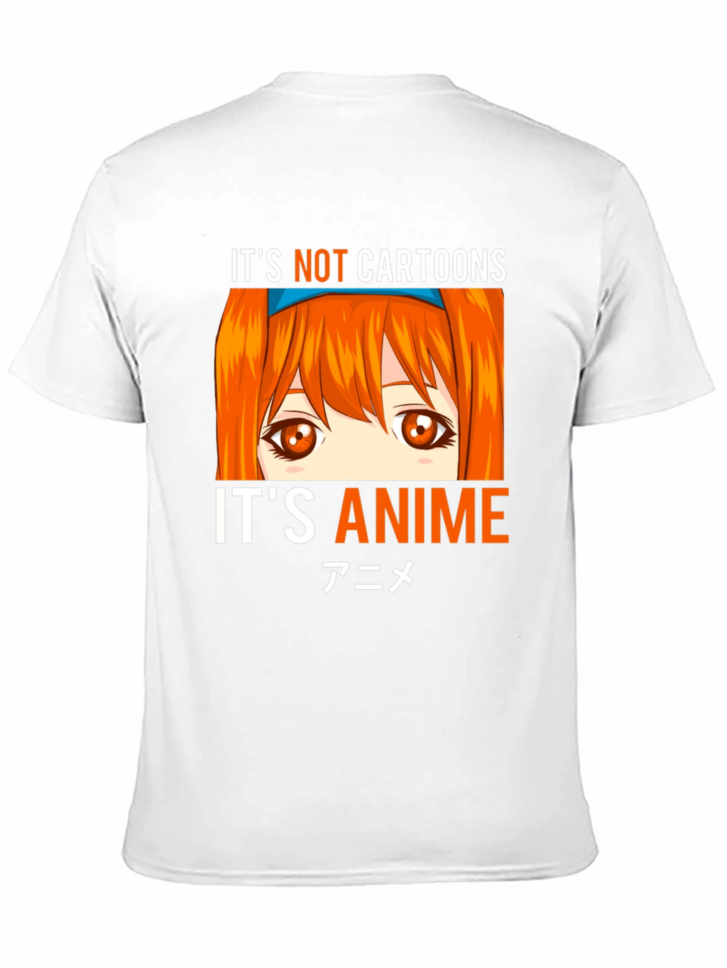 Its Not Cartoons Its Anime Black T-Shirt