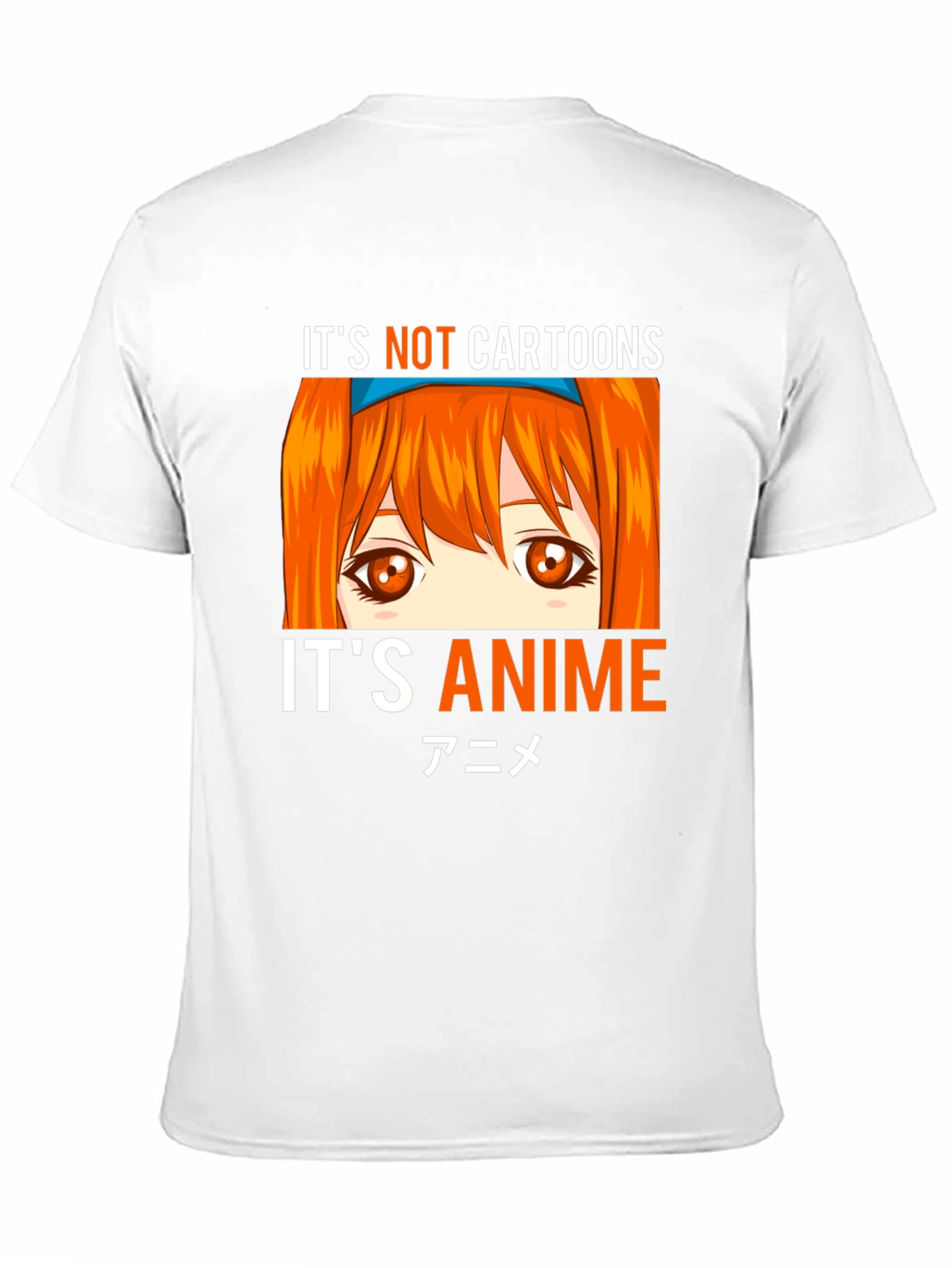 Its Not Cartoons Its Anime Black T-Shirt