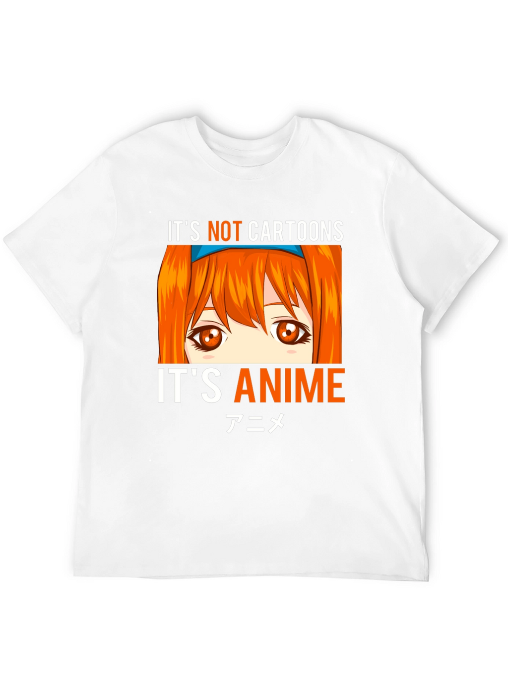 Its Not Cartoons Its Anime Black T-Shirt