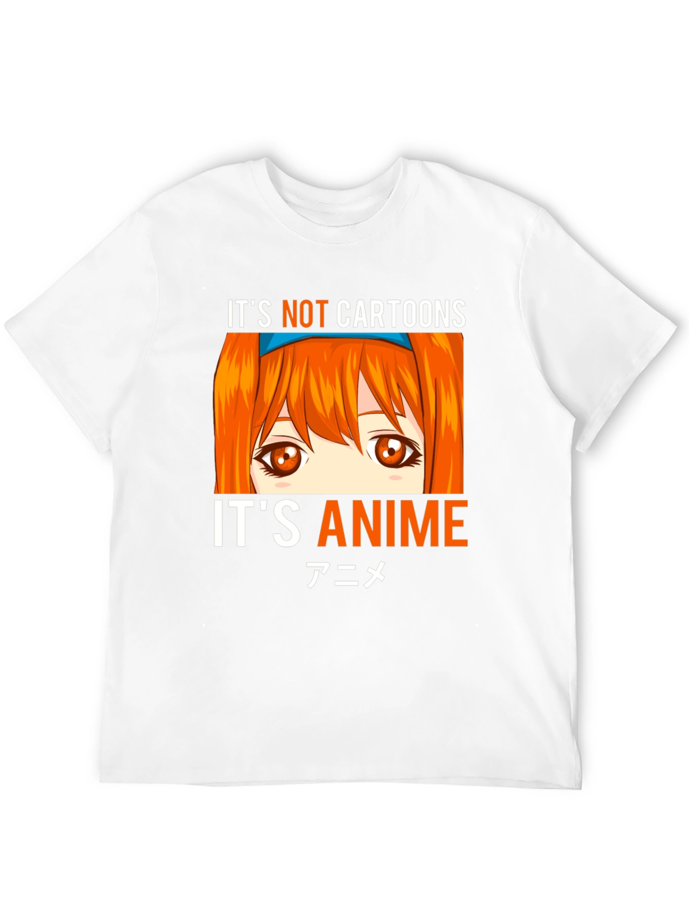 Its Not Cartoons Its Anime Black T-Shirt