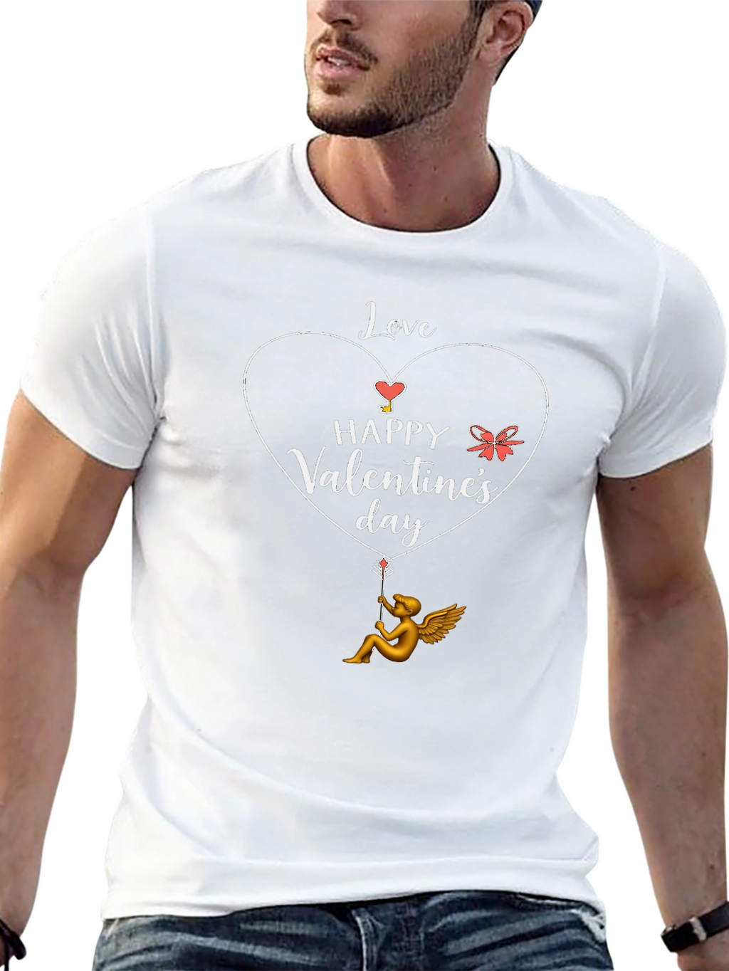 Happy Valentines Day T-Shirt Cupid Love Design