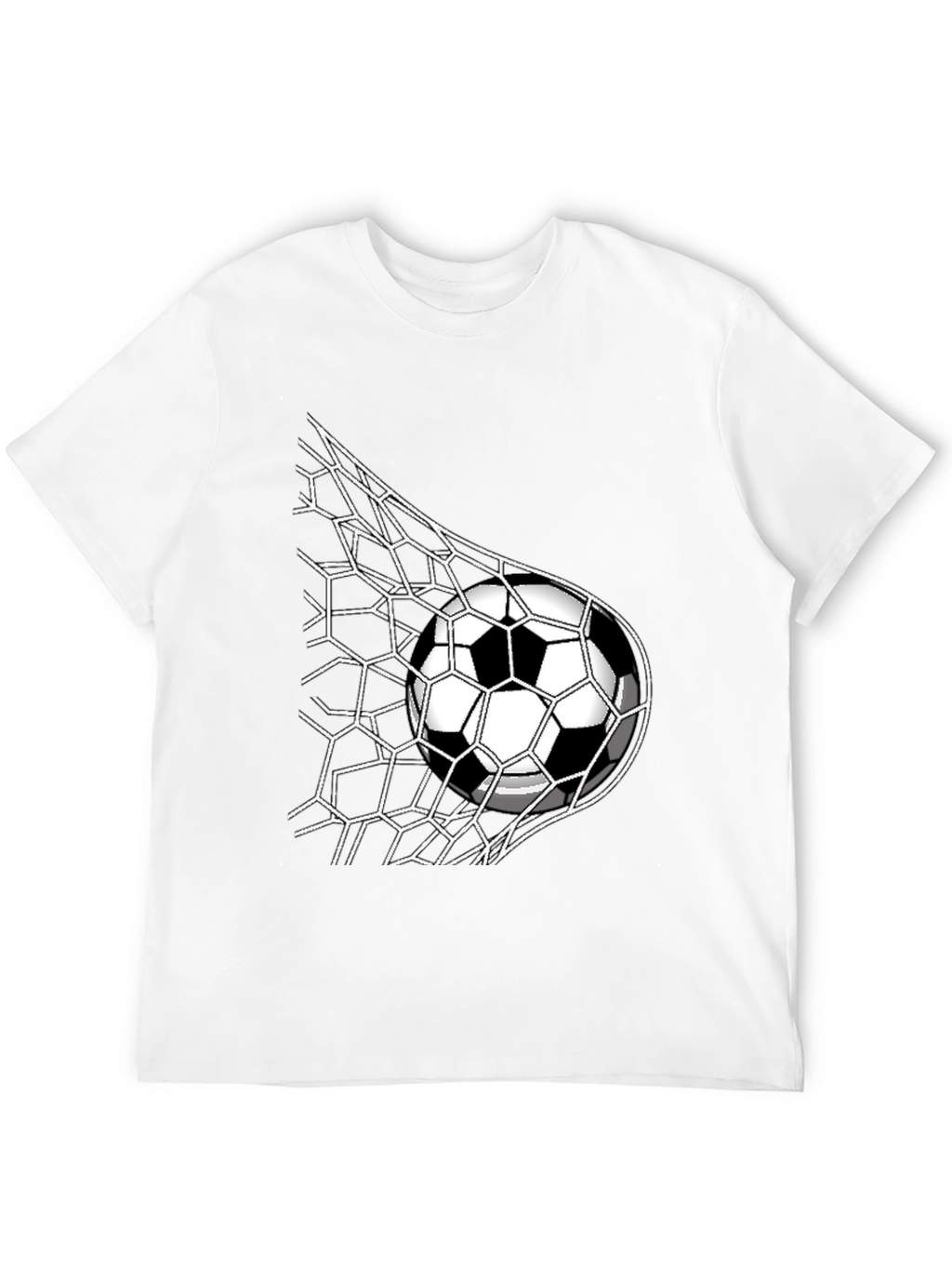 Soccer Goal T-Shirt - Black - Sporty Design
