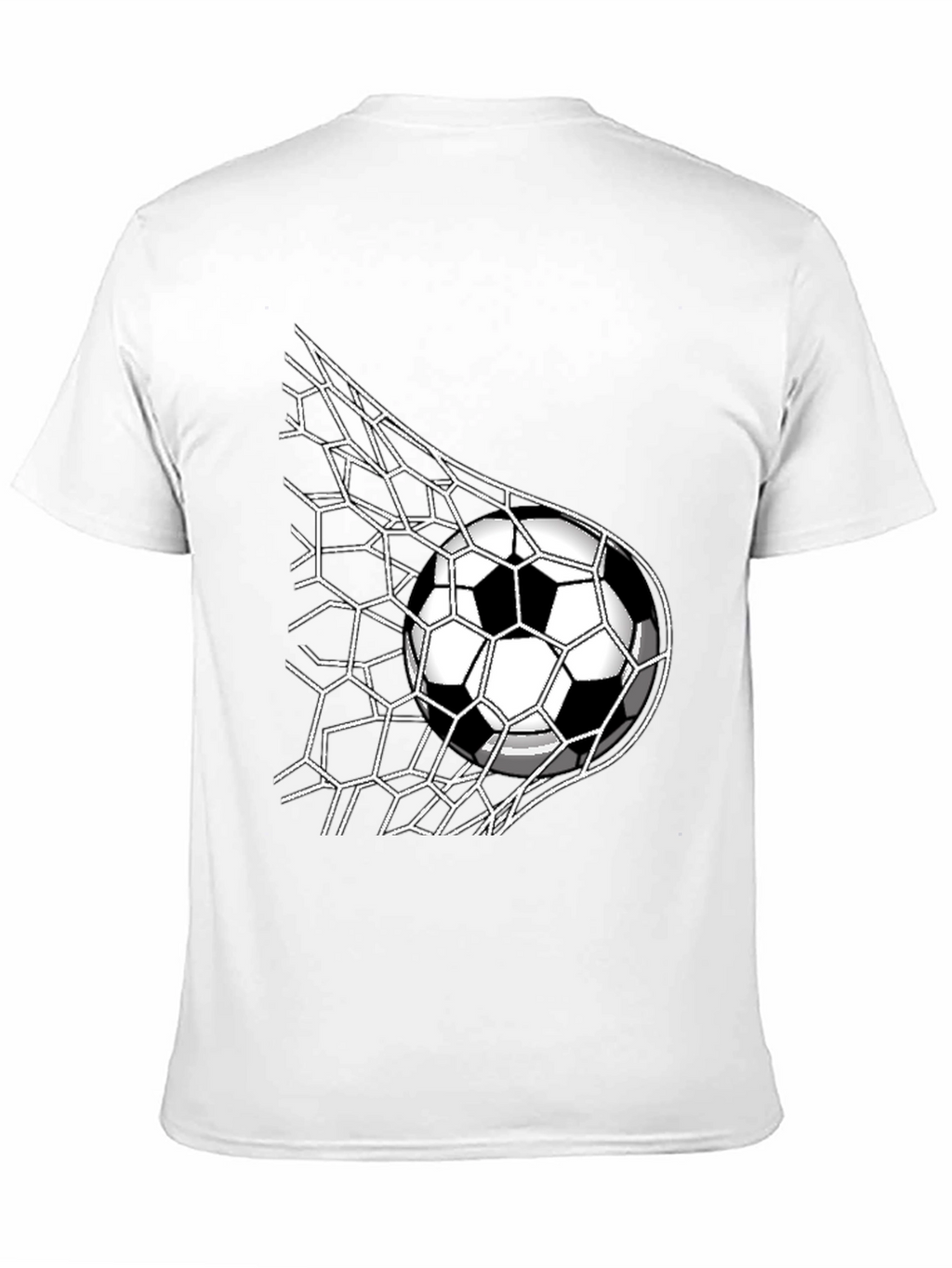 Soccer Goal T-Shirt - Black - Sporty Design