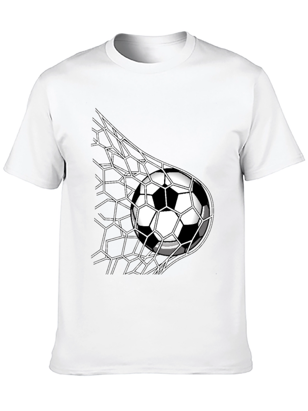 Soccer Goal T-Shirt - Black - Sporty Design