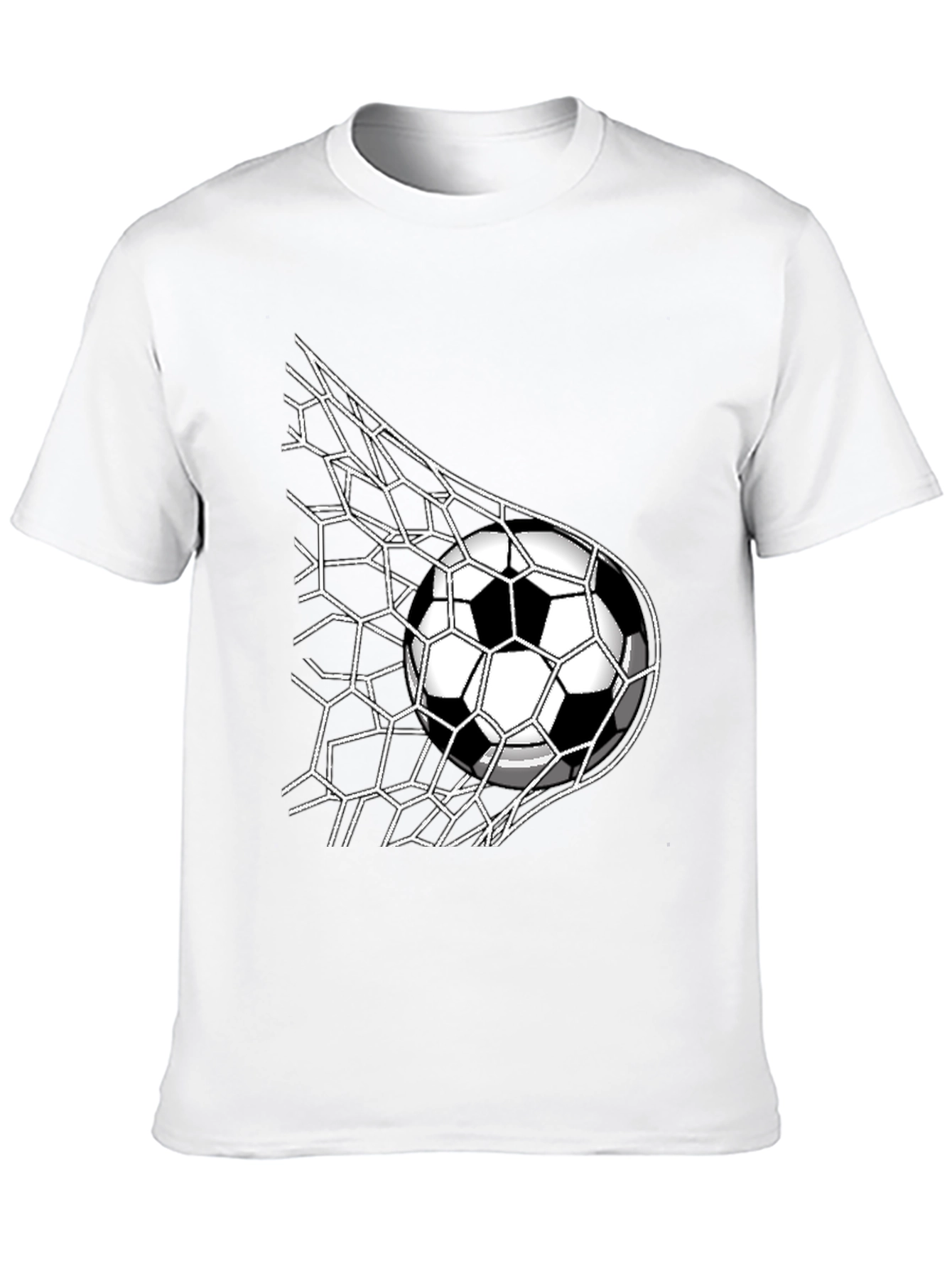 Soccer Goal T-Shirt - Black - Sporty Design
