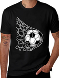 Soccer Goal T-Shirt - Black - Sporty Design