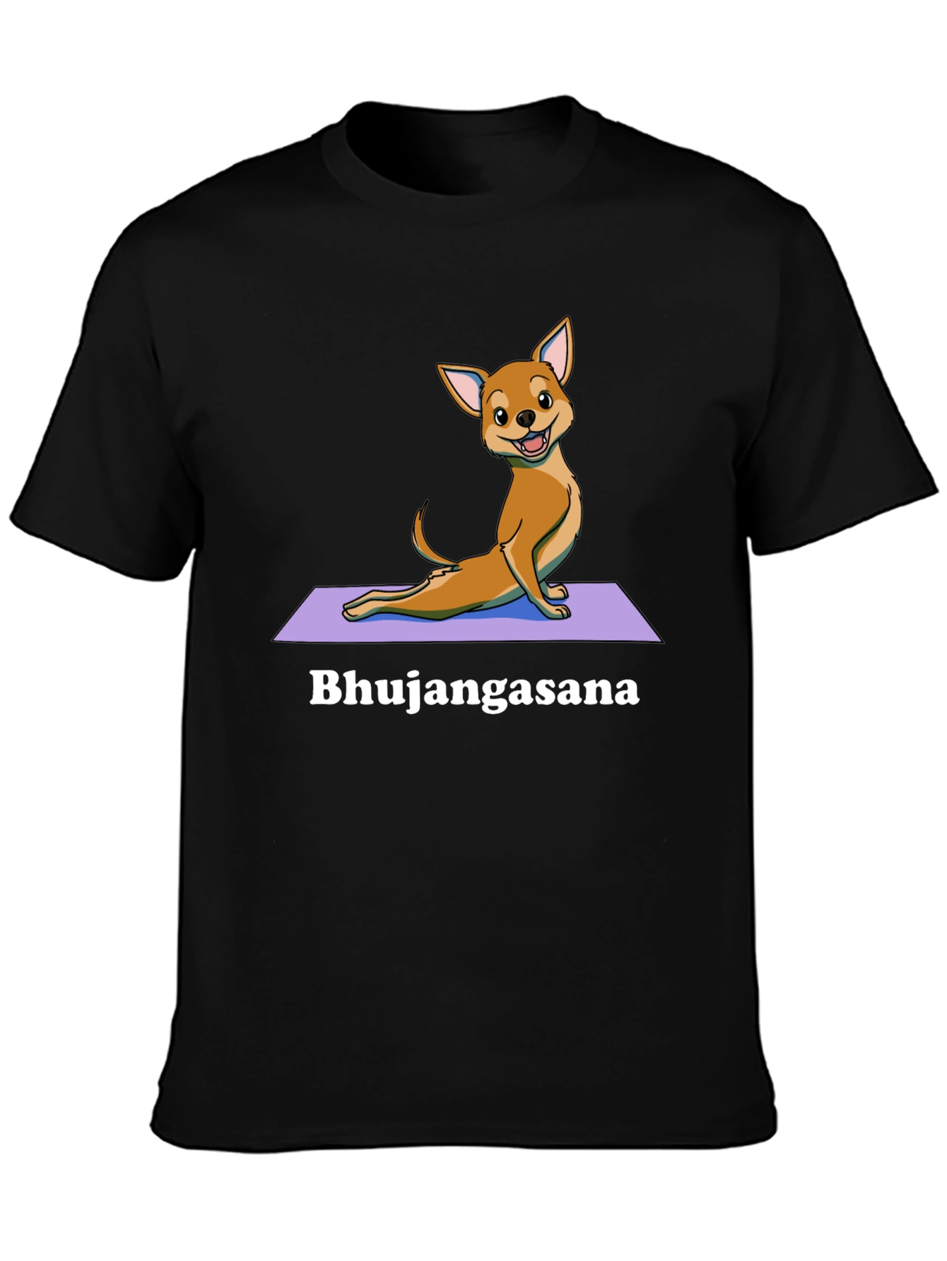 Yoga Dog T-Shirt - Bhujangasana Cobra Pose Tee