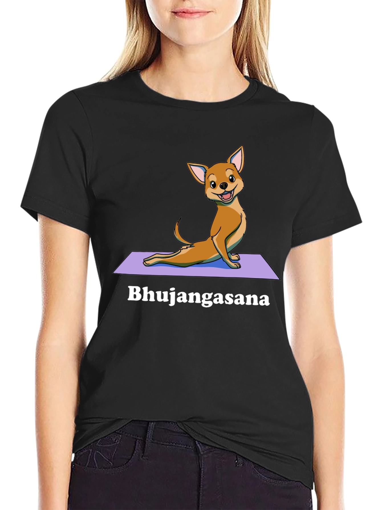 Yoga Dog T-Shirt - Bhujangasana Cobra Pose Tee