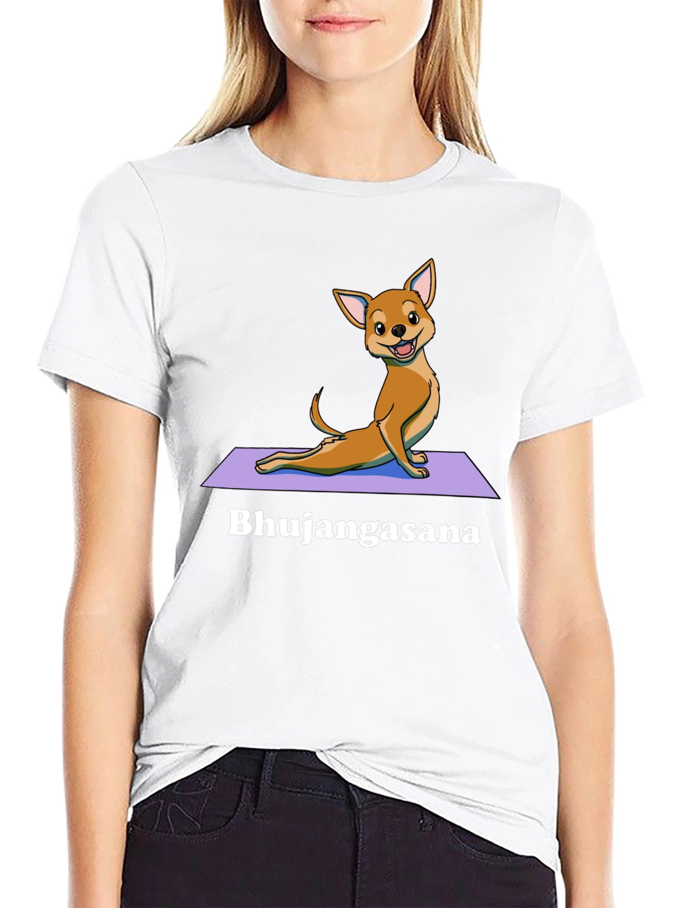 Yoga Dog T-Shirt - Bhujangasana Cobra Pose Tee