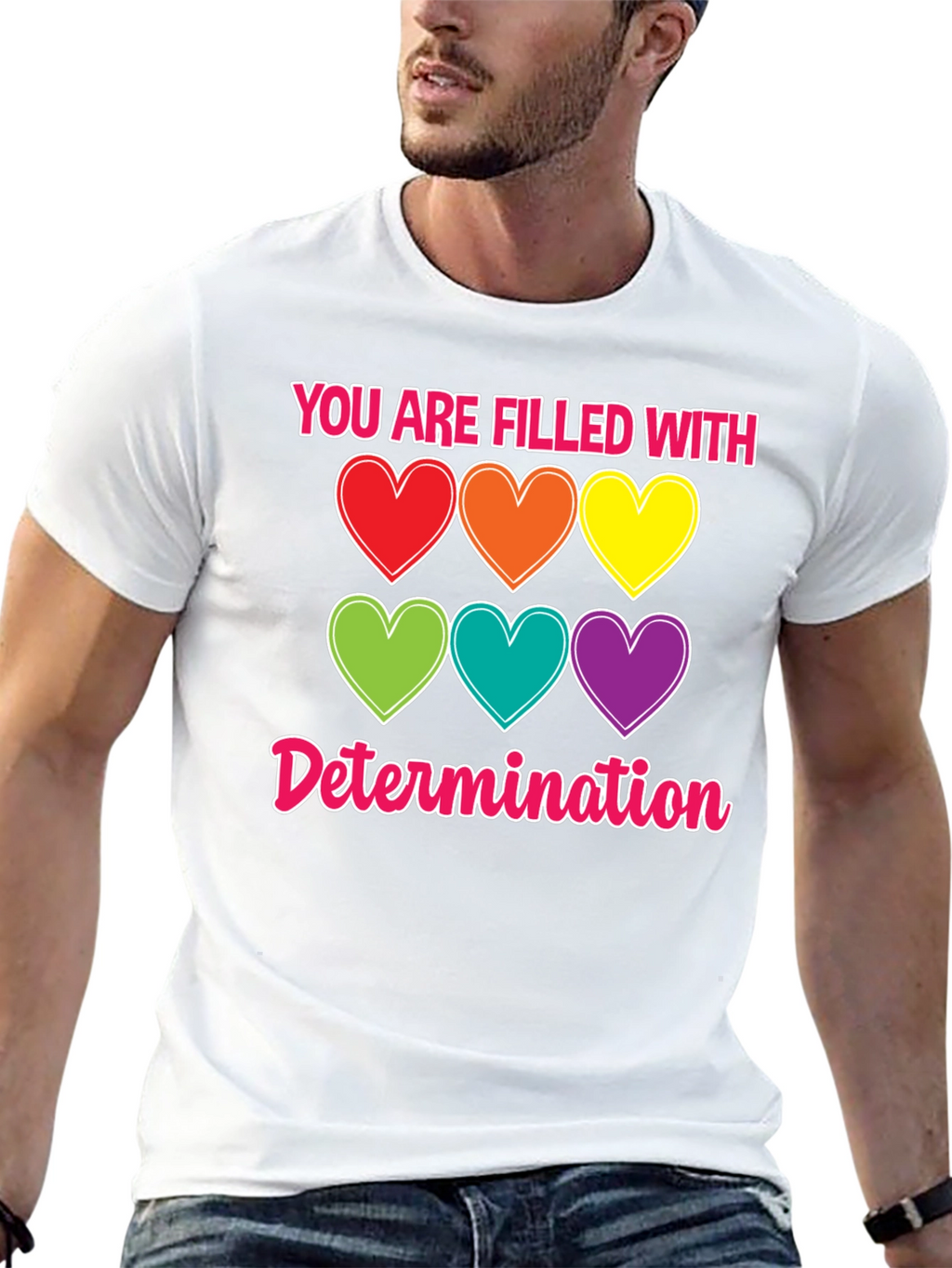 Determination Hearts T-Shirt - Unisex