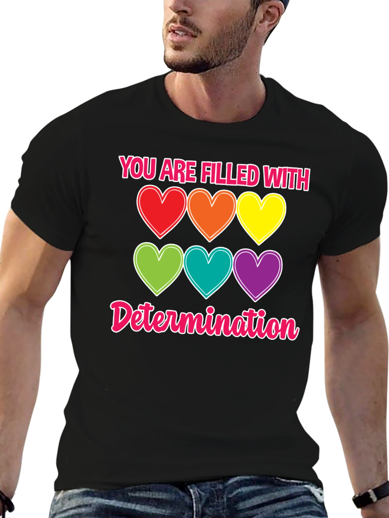 Determination Hearts T-Shirt - Unisex