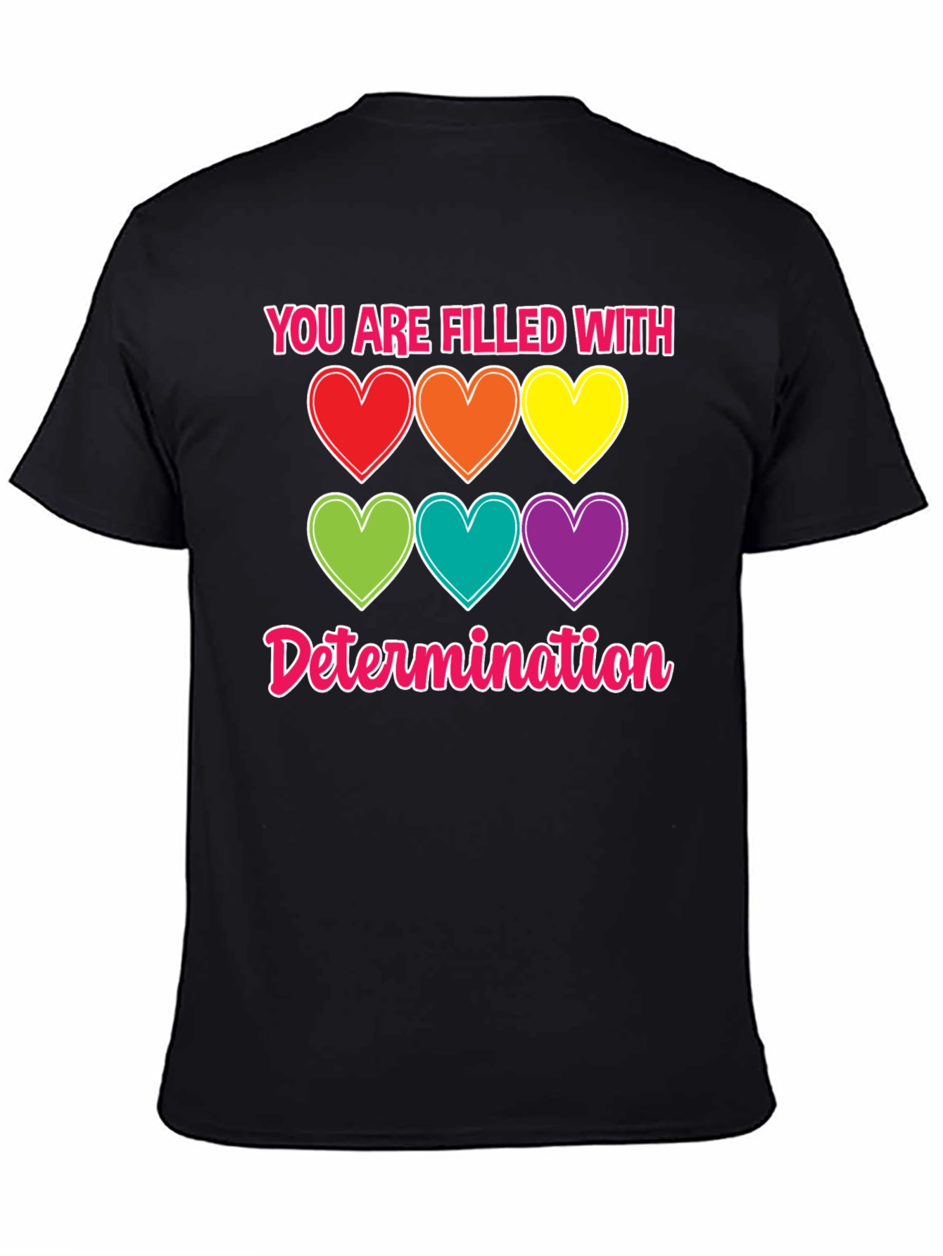 Determination Hearts T-Shirt - Unisex