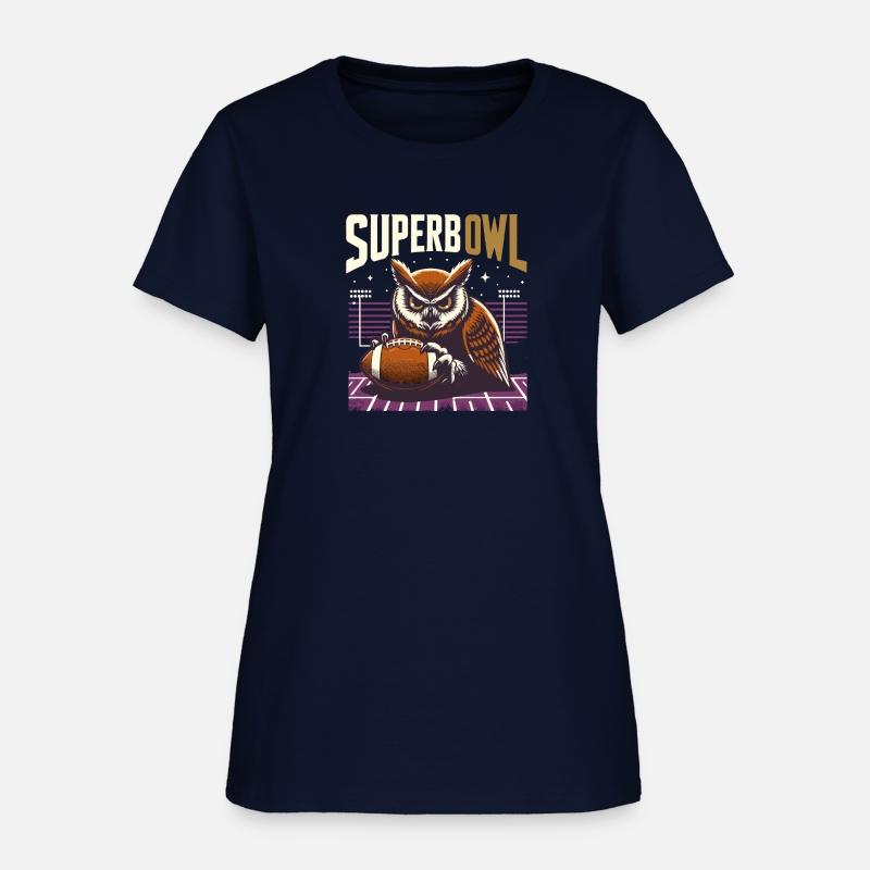 Superb Owl Playing American Football Hooter Pun