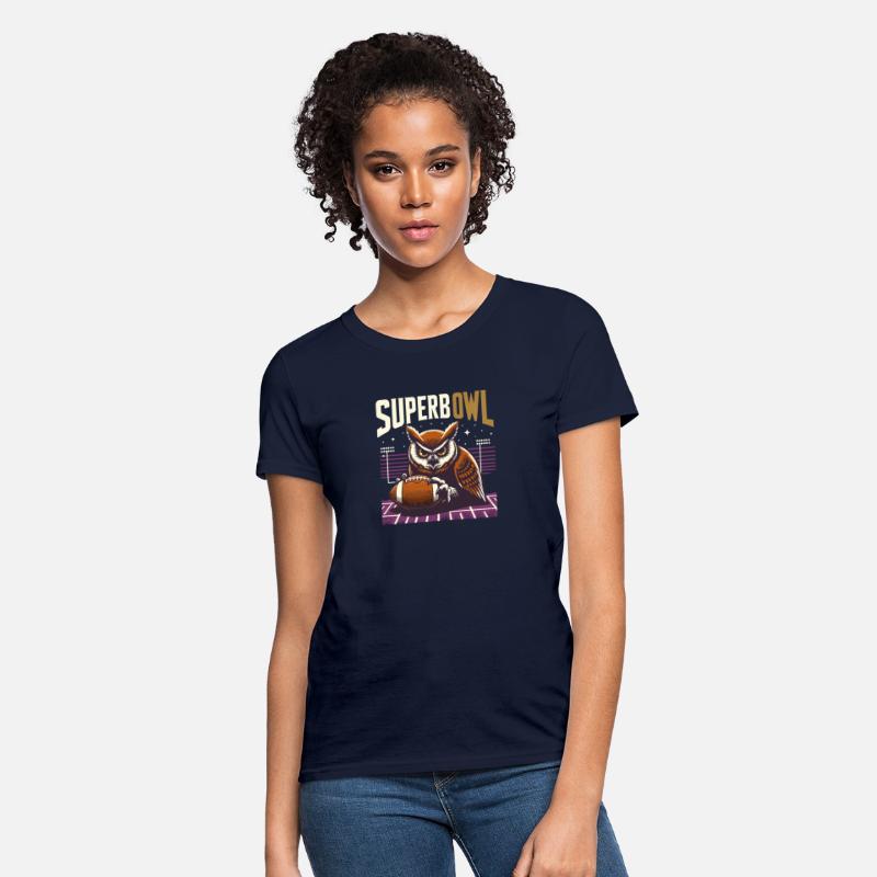 Superb Owl Playing American Football Hooter Pun