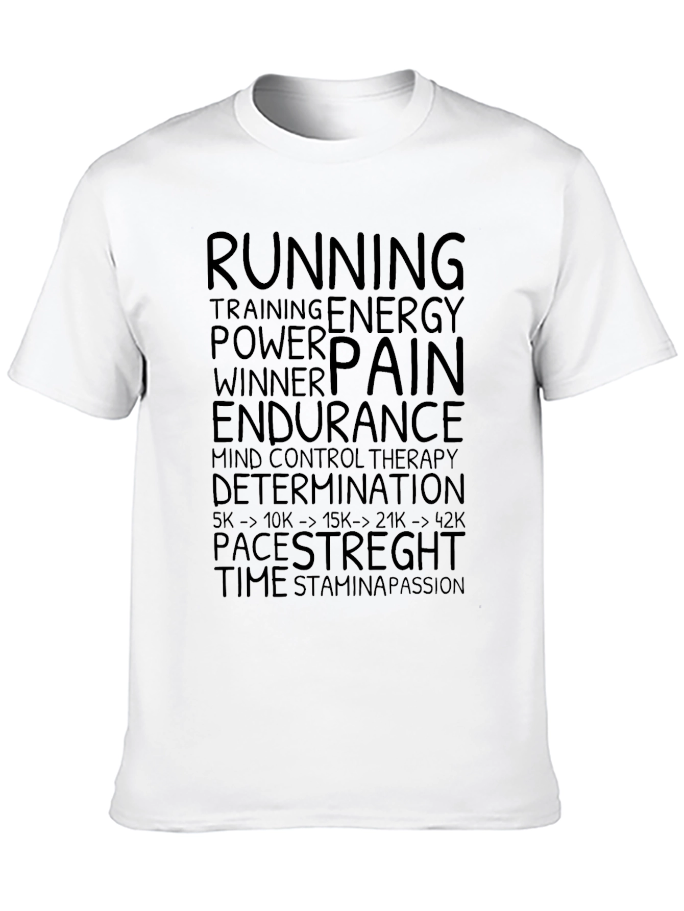 Runners Motivation Black T-Shirt