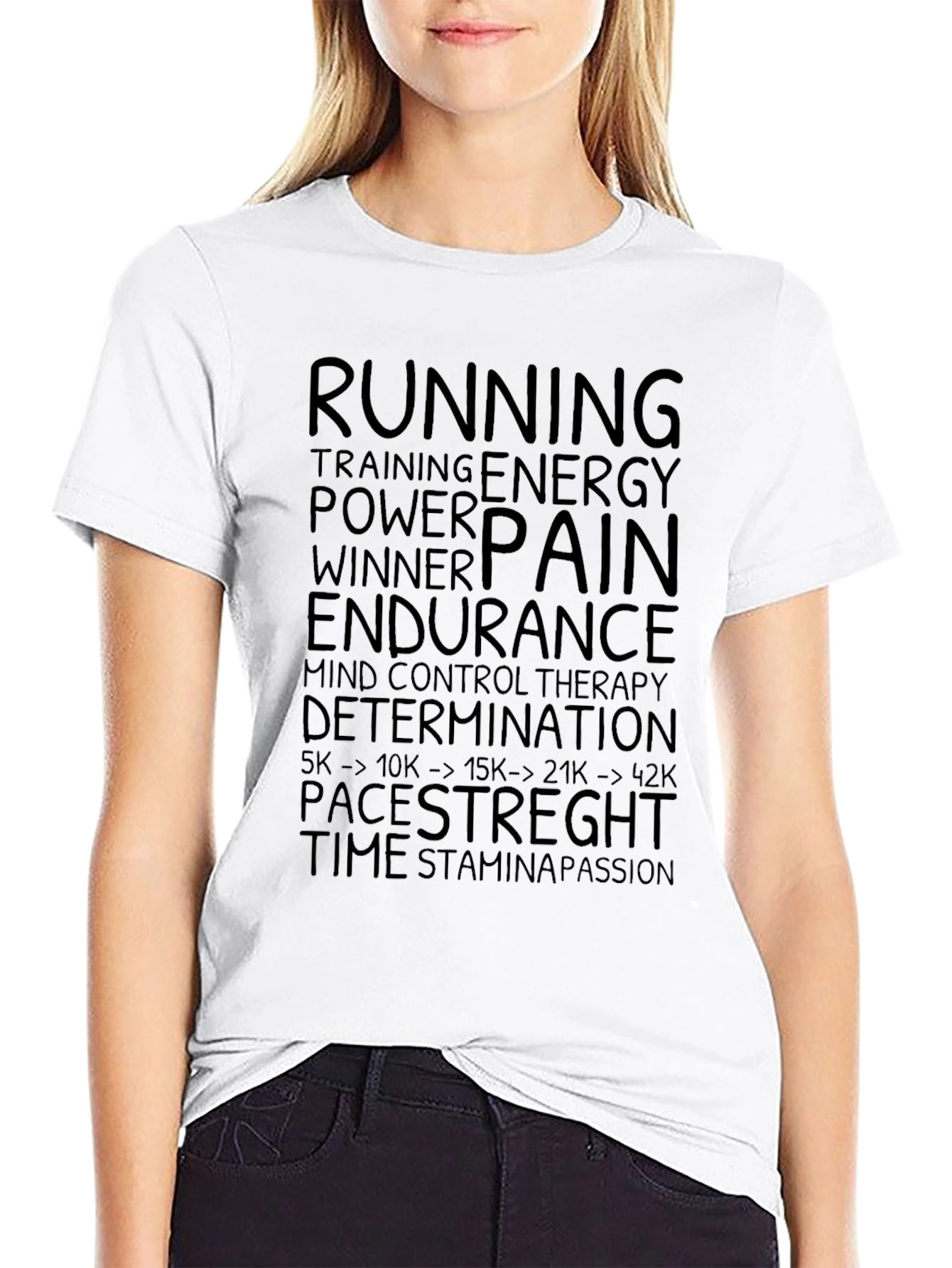 Runners Motivation Black T-Shirt