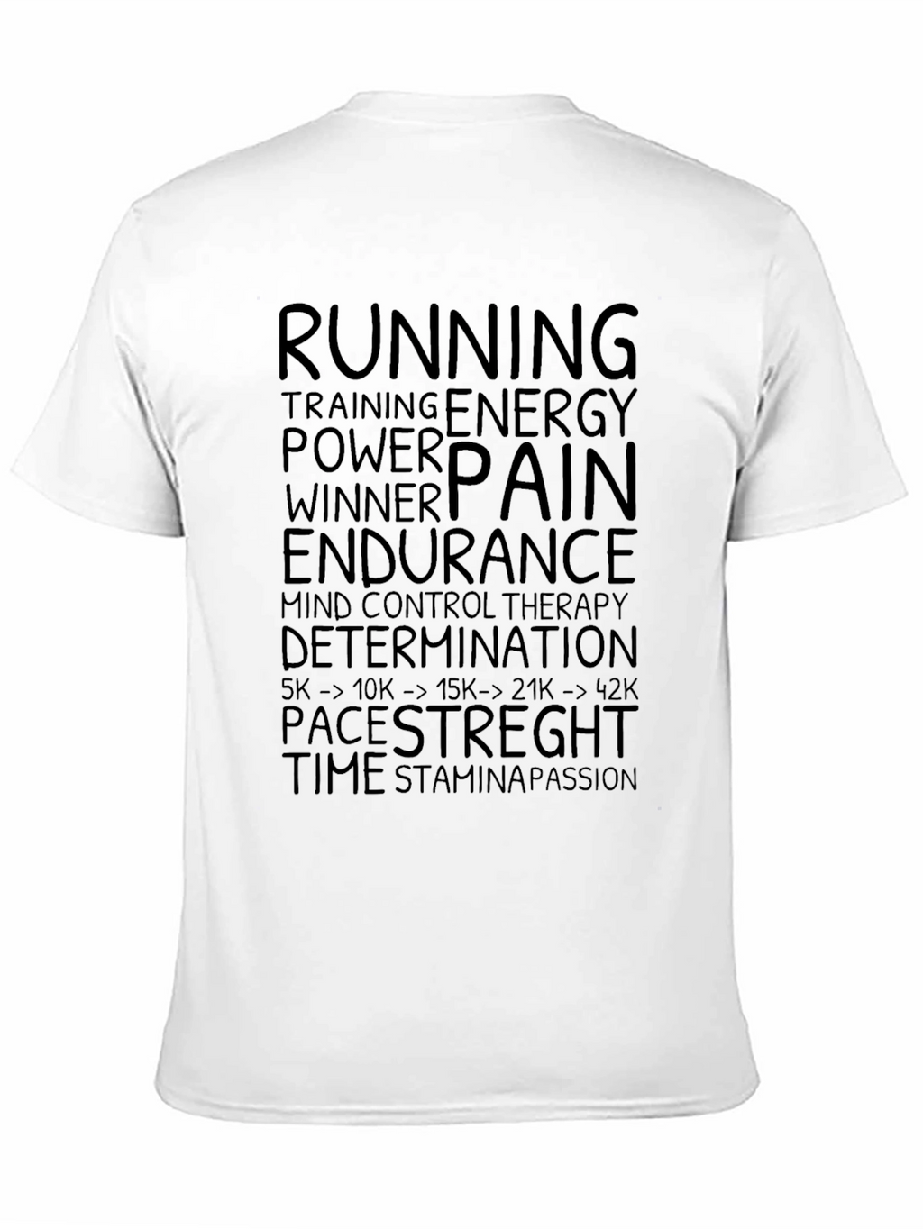 Runners Motivation Black T-Shirt