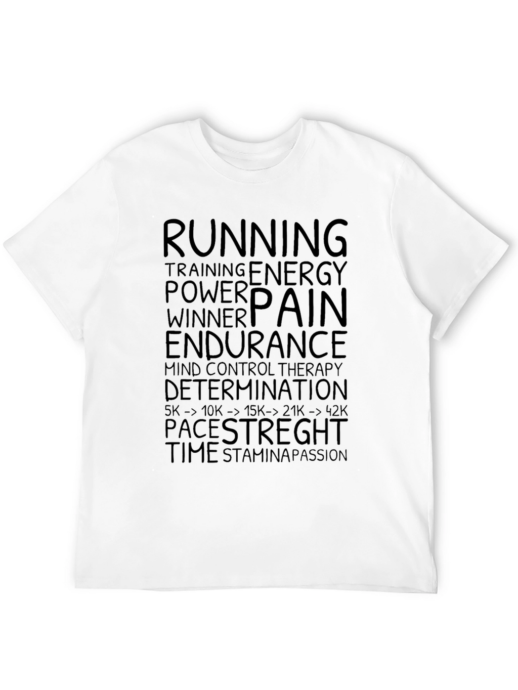 Runners Motivation Black T-Shirt