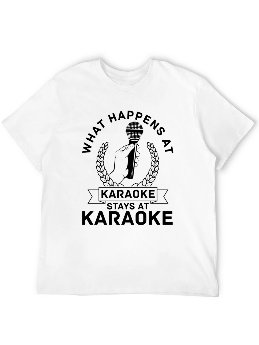 Karaoke Saying Black Graphic Tee