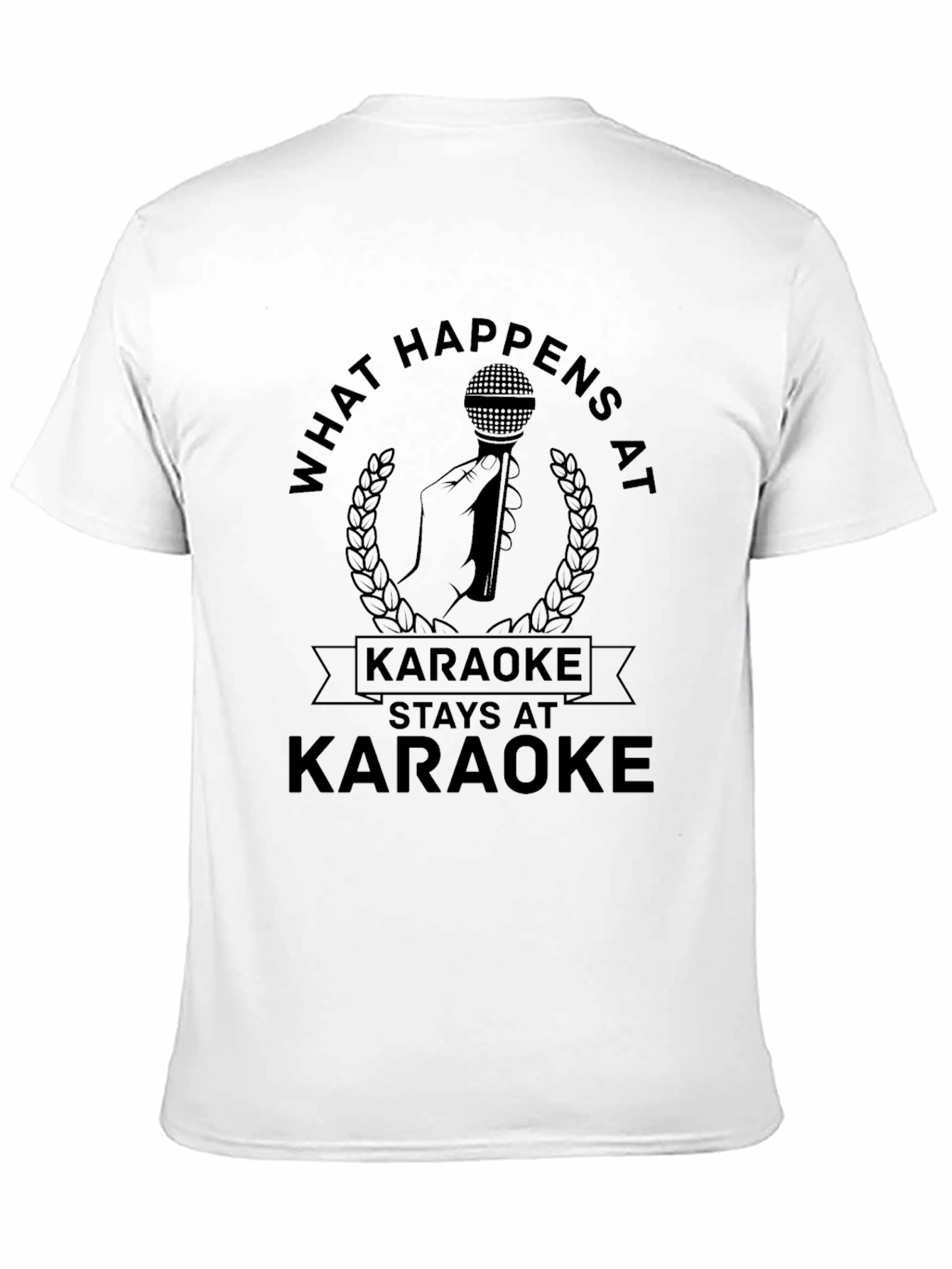 Karaoke Saying Black Graphic Tee