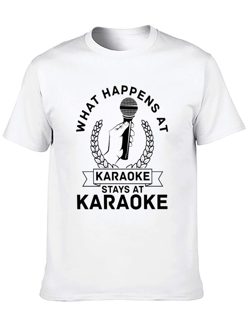 Karaoke Saying Black Graphic Tee
