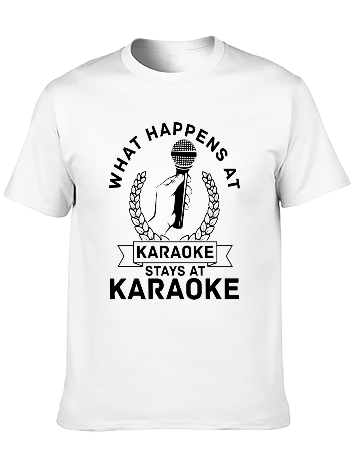Karaoke Saying Black Graphic Tee