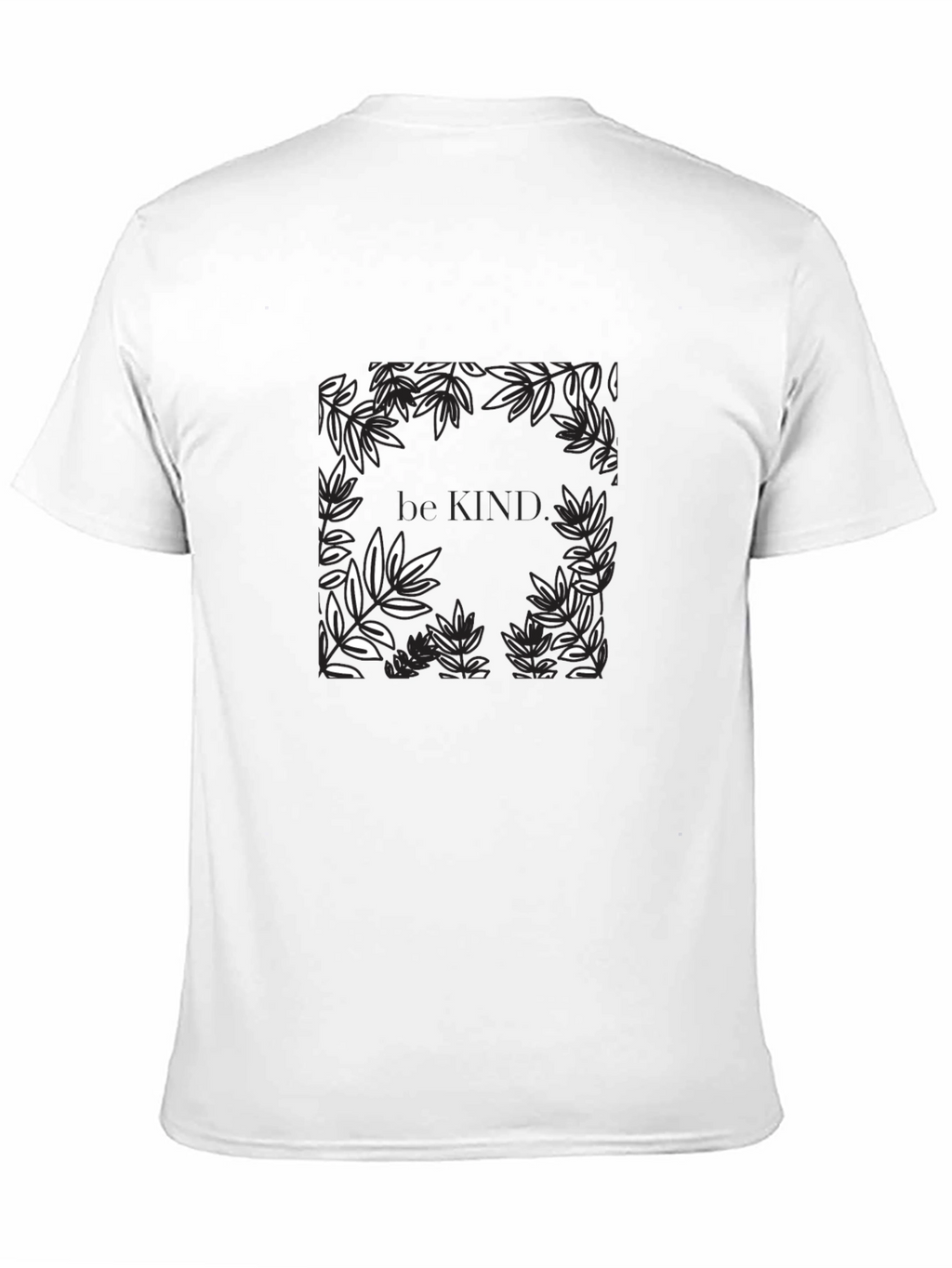 Be Kind Floral Graphic Black T-Shirt