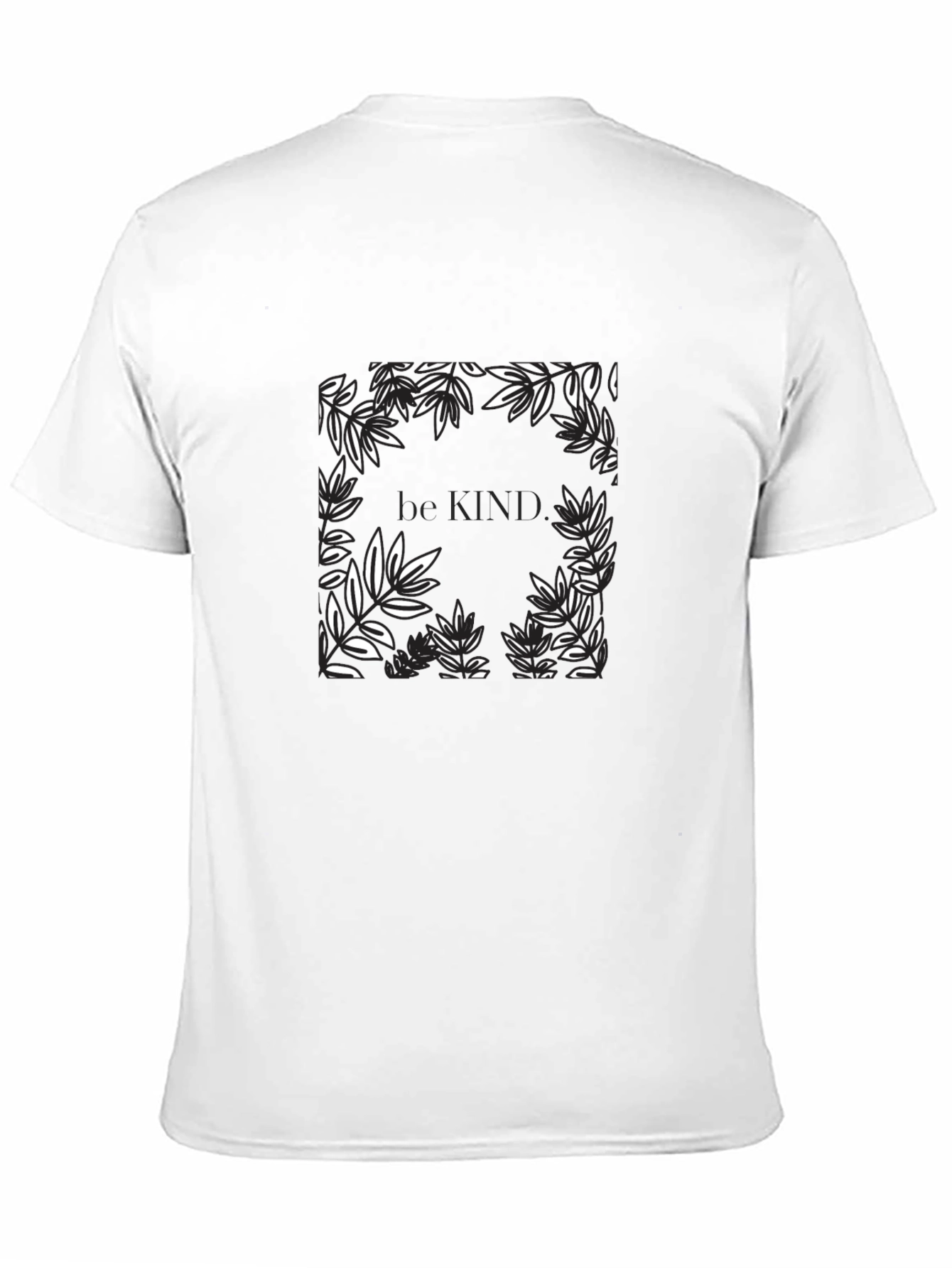 Be Kind Floral Graphic Black T-Shirt