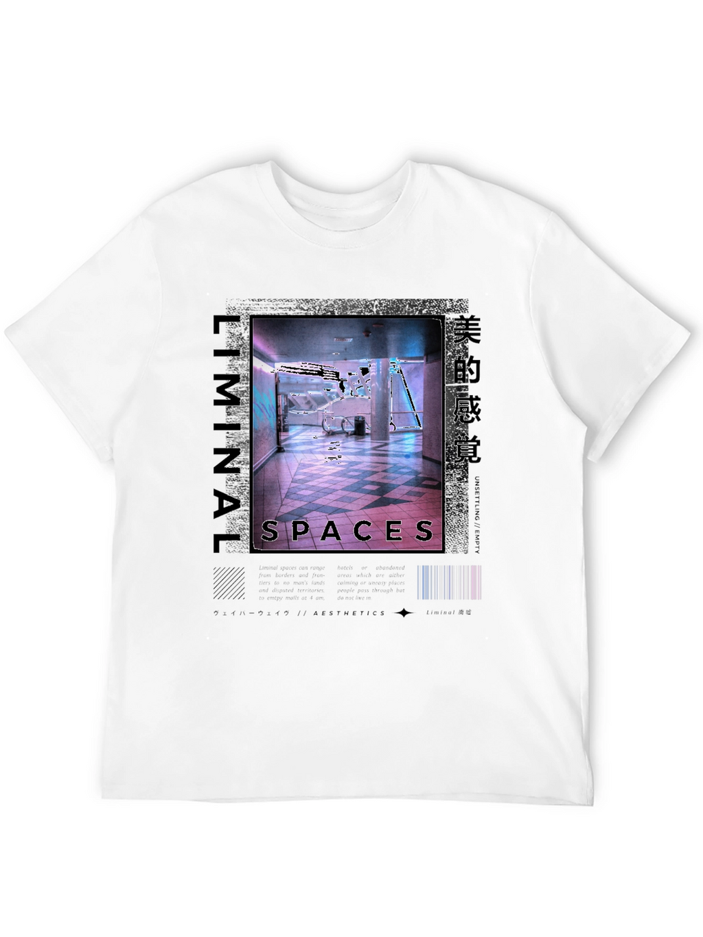 Liminal Spaces Graphic Tee - Black Urban Style